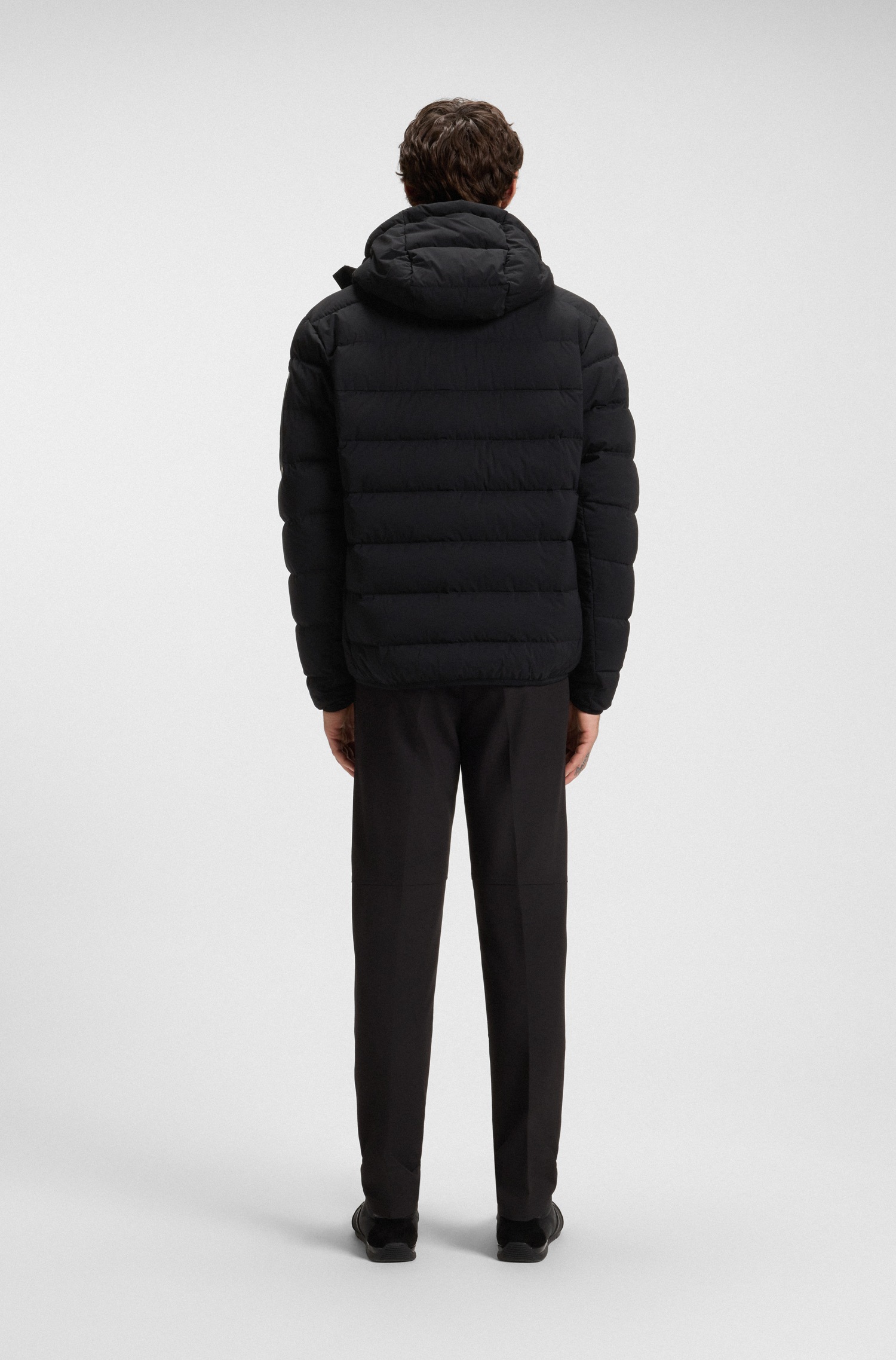 BOSS GREEN Steppjacke »OW Riplite JT HD« mit Kapuze abenehmbare Kapuze wasserabweisend regular fit, 4-Wege Stretch