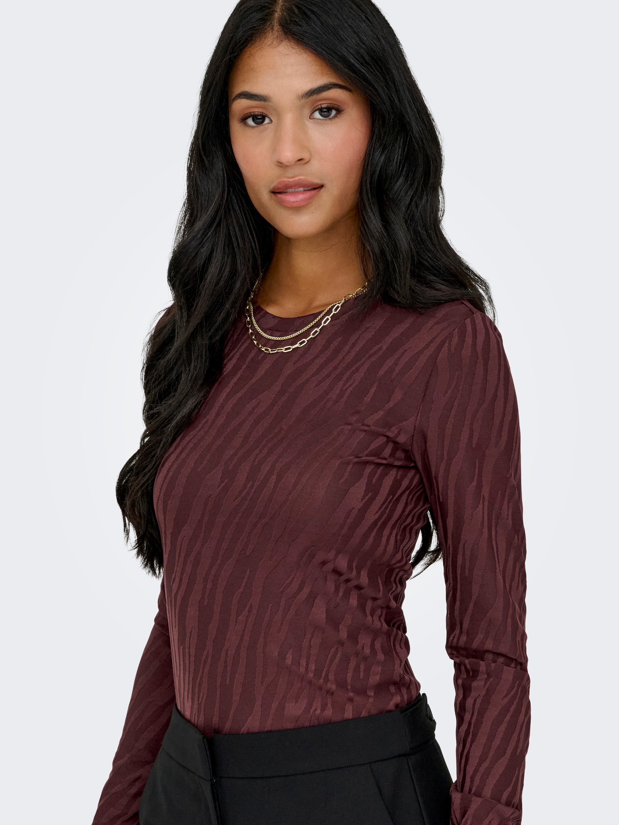 ONLY Langarmshirt »ONLZELE L/S ROUNDNECK TOP JRS«