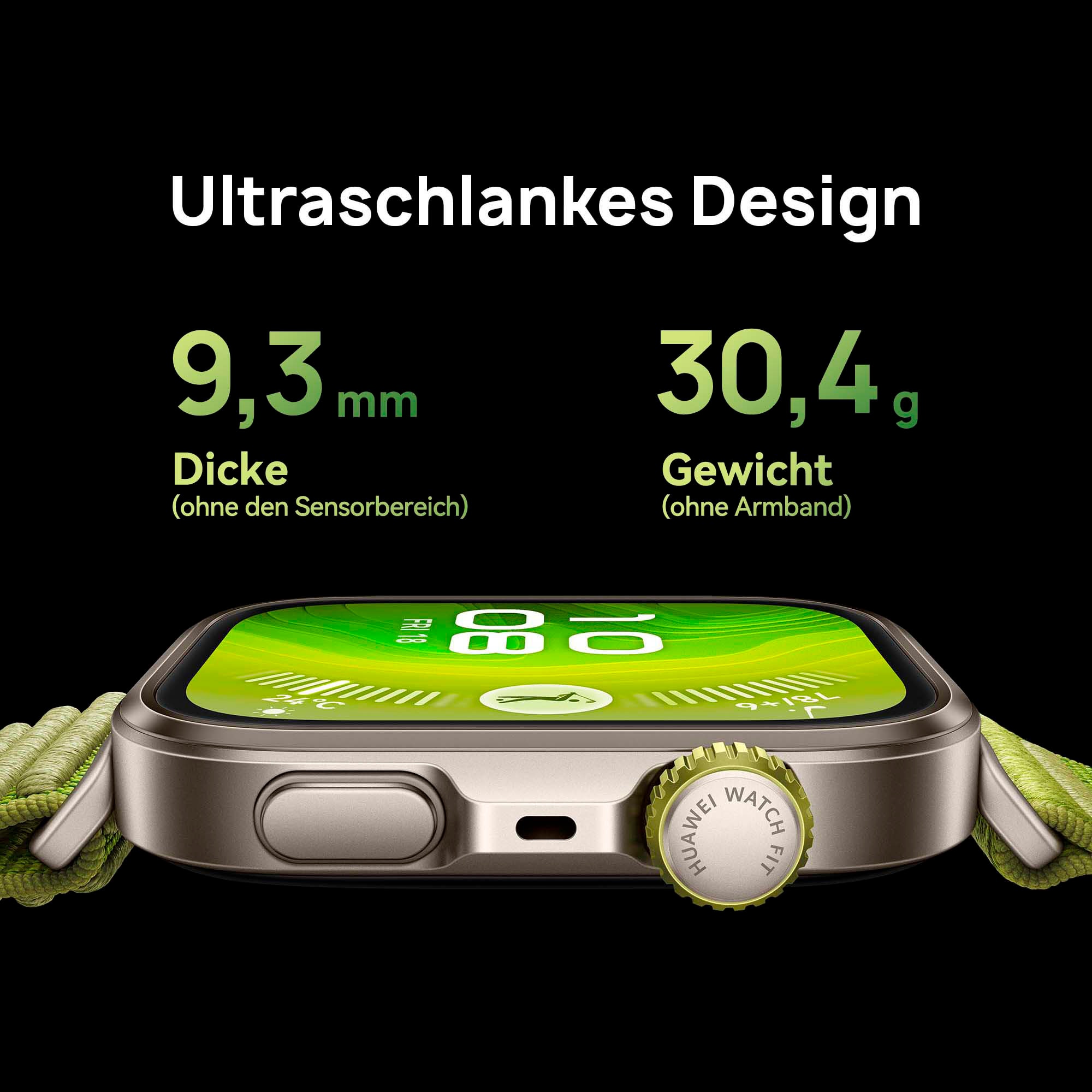 Huawei Smartwatch »WATCH FIT 4 Pro, 1,82 Zoll AMOLED-Farbdisplay«, (4,6 cm / 1,82 Zoll), 4,00 GB, Outdoor-Sport, Saphirglas und Titan, bis zu 10 Tage Akkulaufzeit