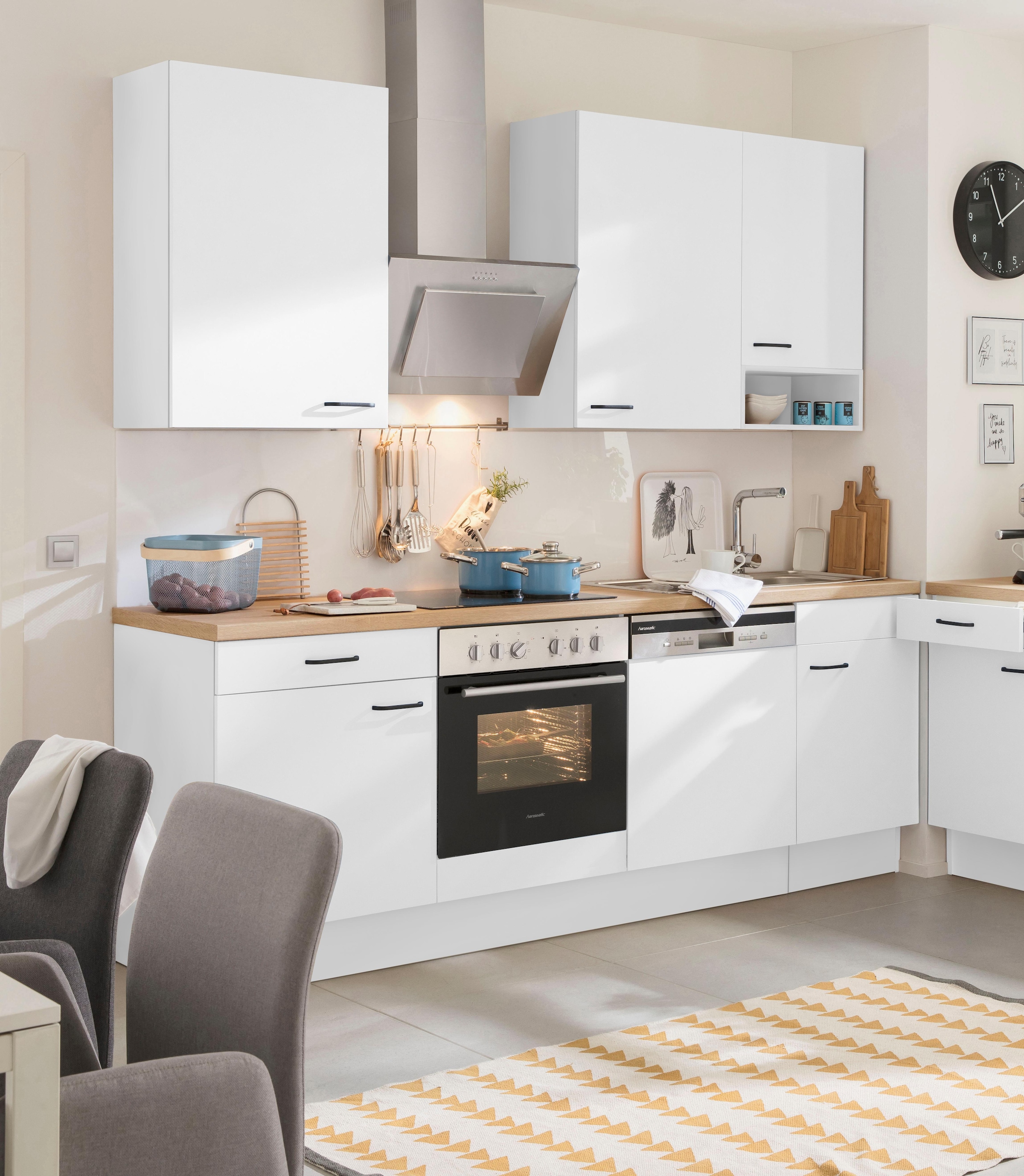 OPTIFIT Küchenzeile »Elga«, Premium-Küche mit Soft-Close-Funktion,  Vollauszug, Breite 230 cm online bei OTTO