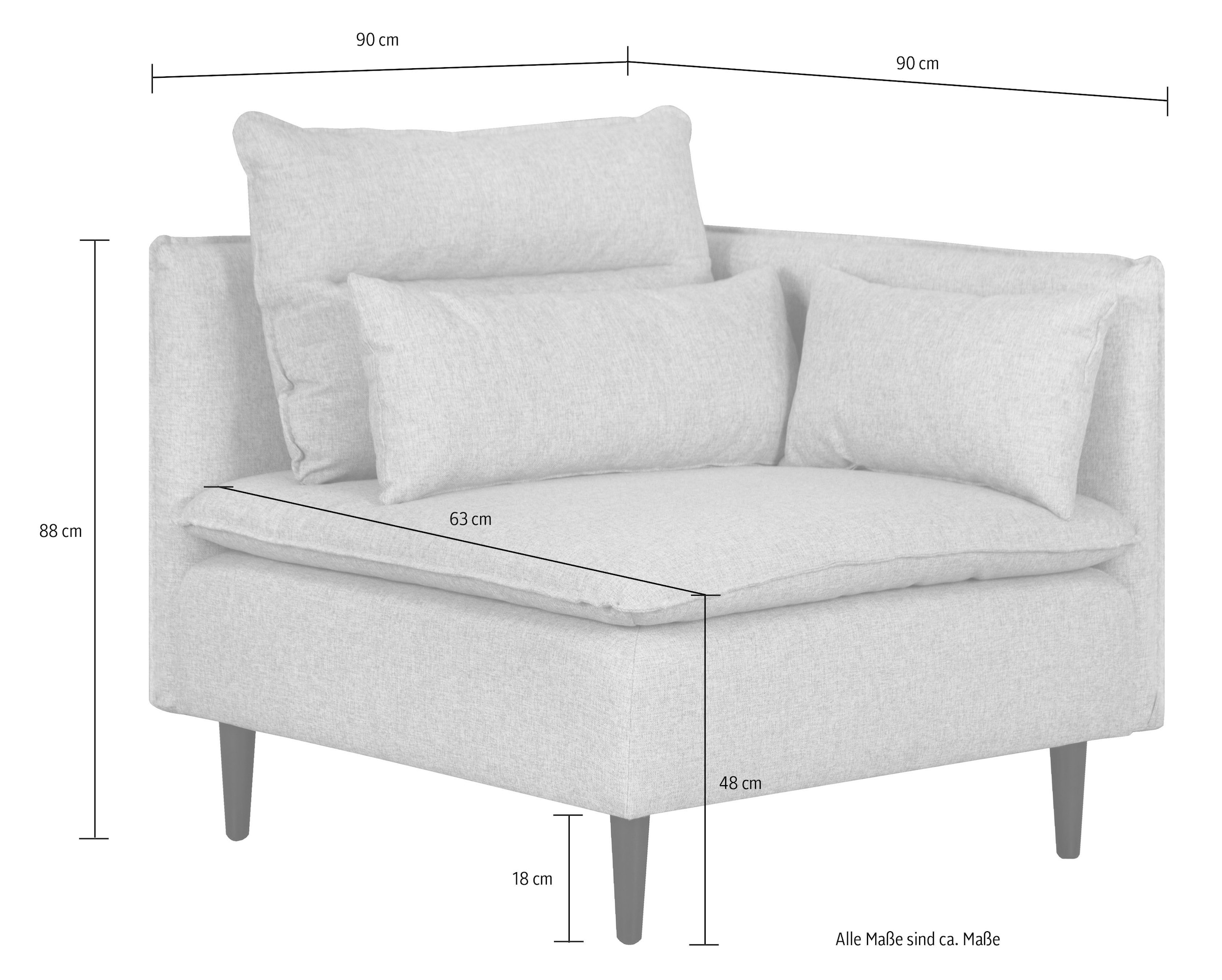 andas Sofa-Eckelement »ALVIK«, Modul- zum eigenen Zusammenstellen; links, rechts wählbar