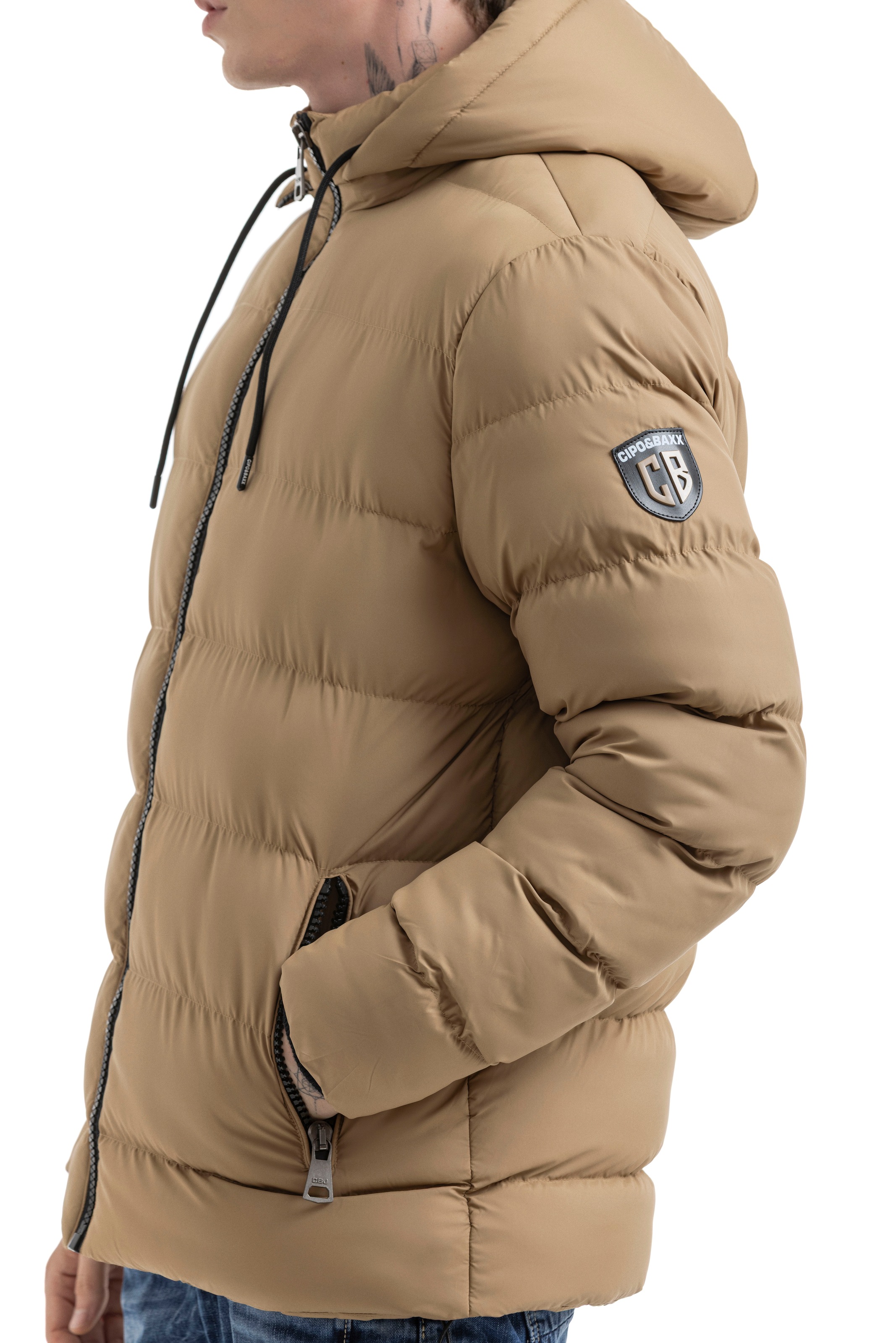 Cipo & Baxx Steppjacke mit Kapuze