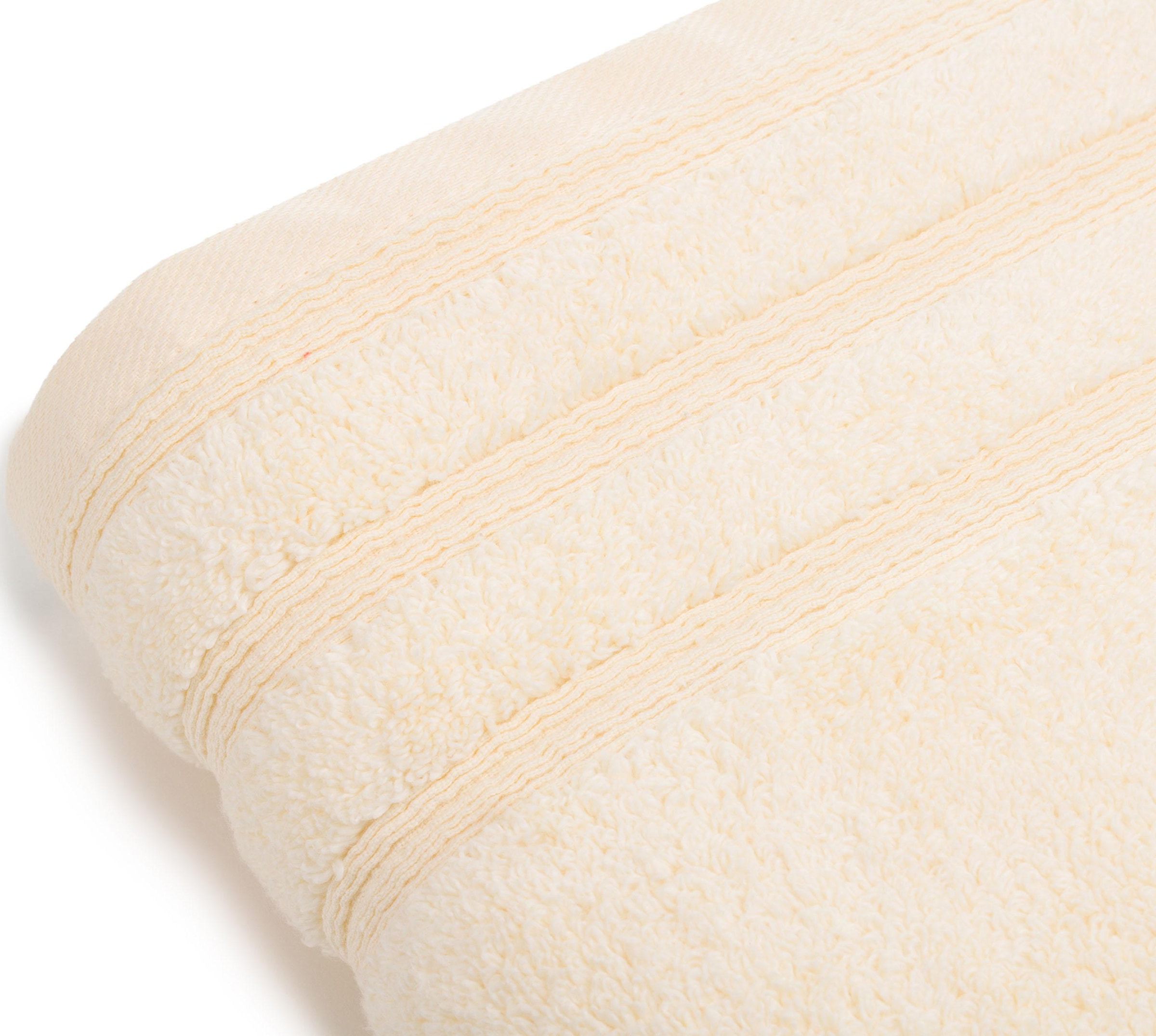 Gözze Badetuch »Monaco« Uni Farben, mit gewellter Bordüre, reine Baumwolle