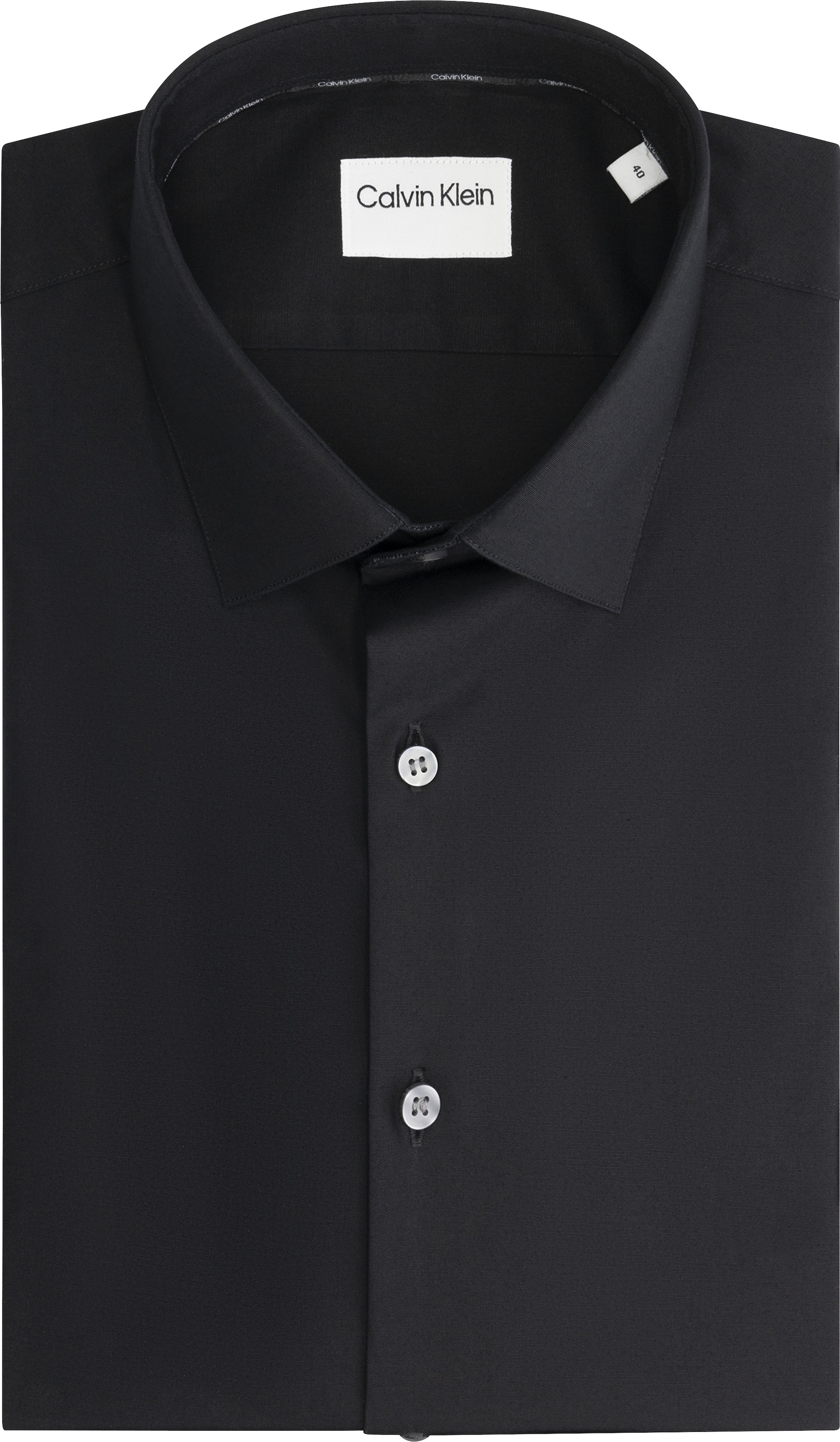 Calvin Klein Businesshemd »REG ESNTL POPLIN STR SLD« Regular fit, mit Rundhalsausschnitt