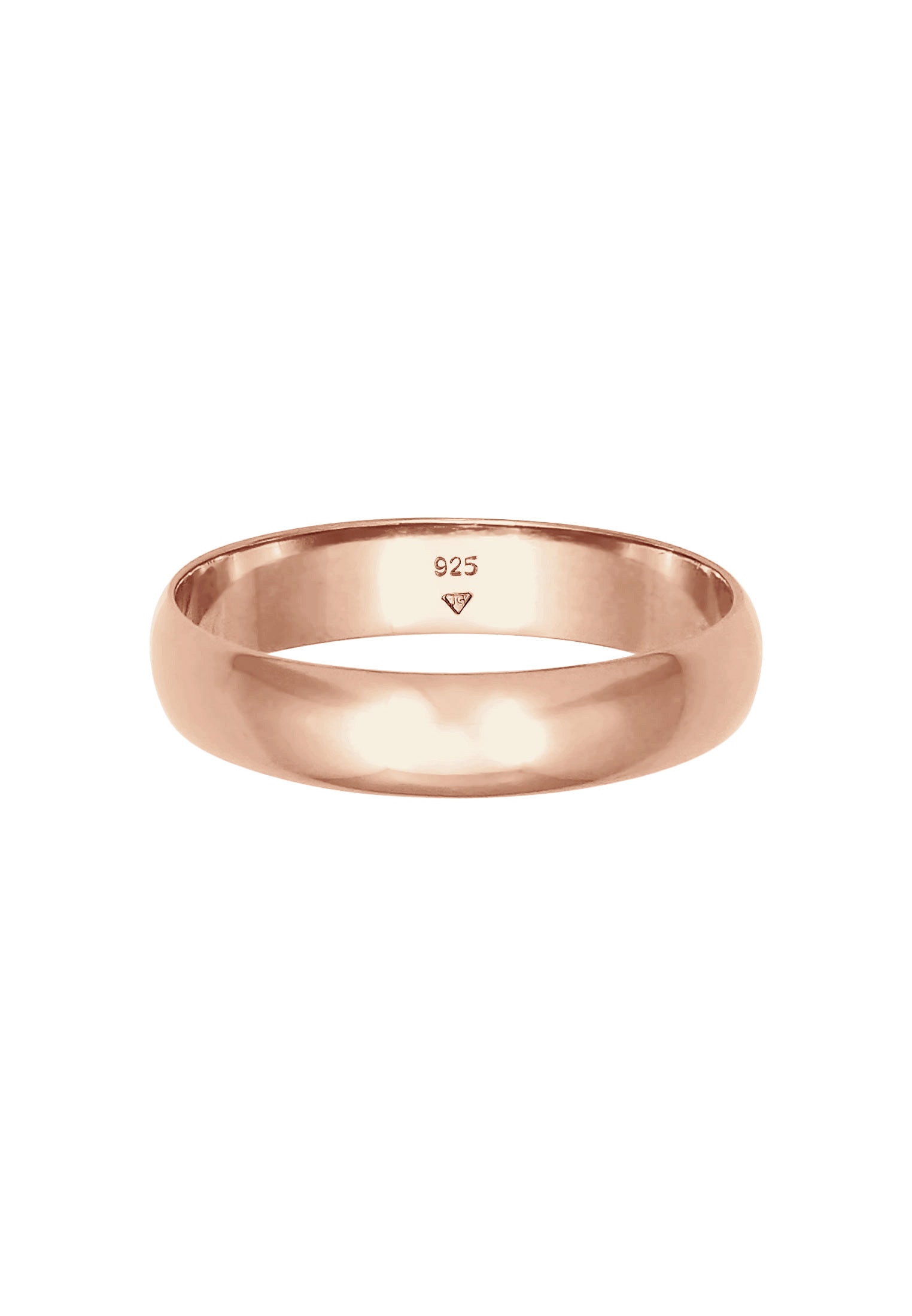 Elli Silberring »Ring Basic Bandring Trauring Verlobung 925 Silber«