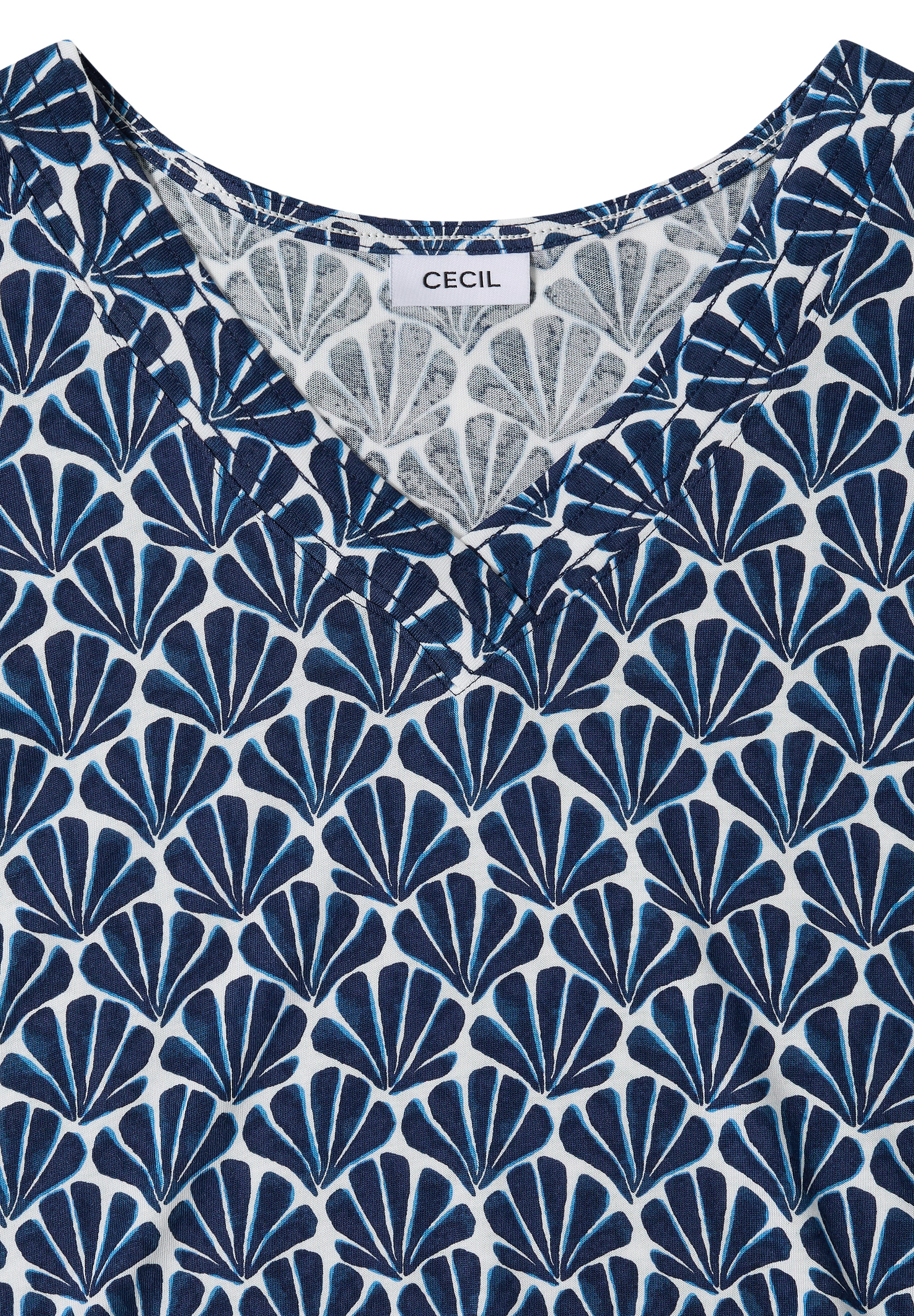 Cecil T-Shirt mit All-Over Print