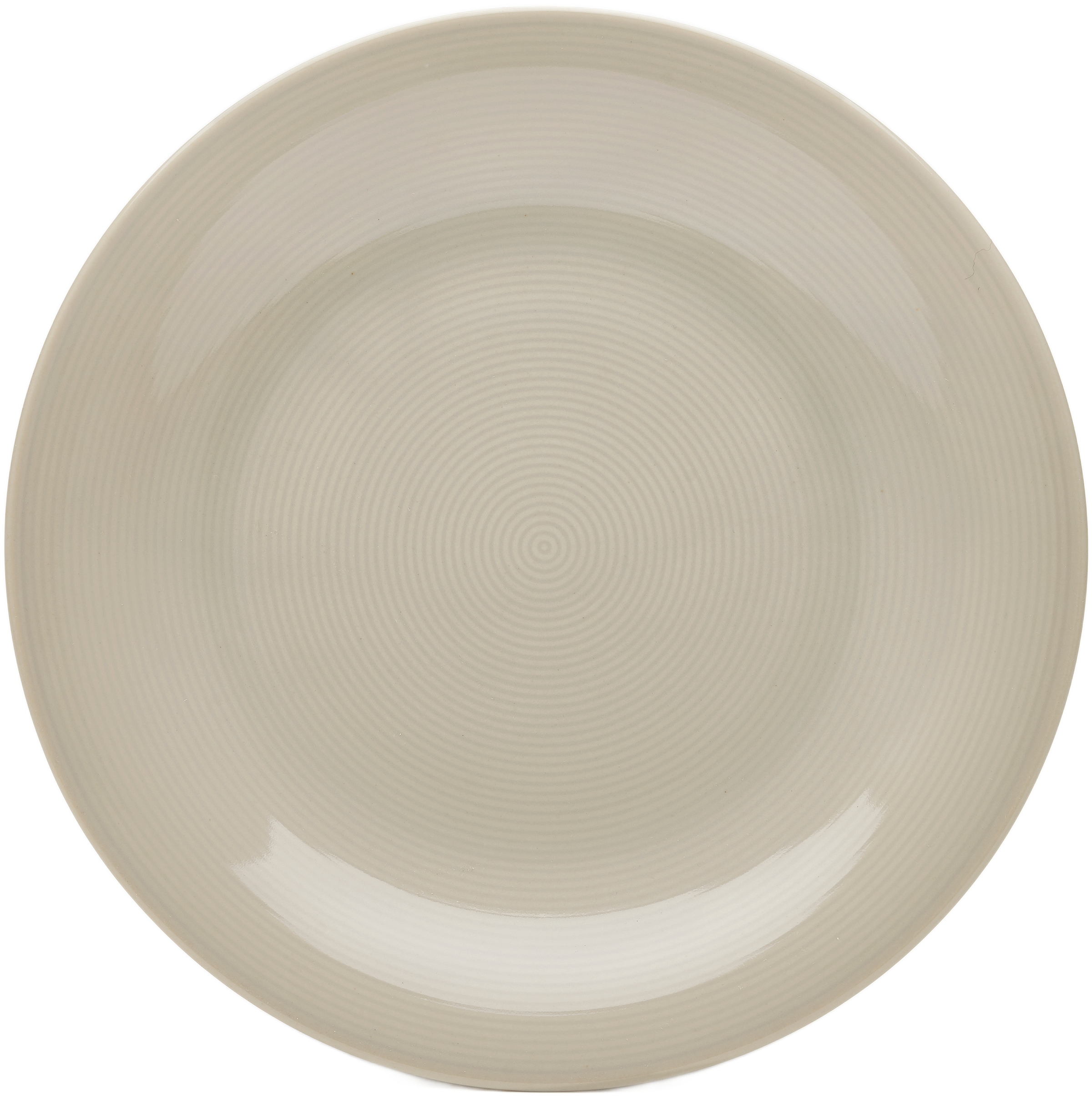 van Well Speiseteller »Teller Set, Jive, flacher Teller 25 cm, 6 Stück« dezentes Spiraldekor, spülmaschinen-und mikrowellengeeignet
