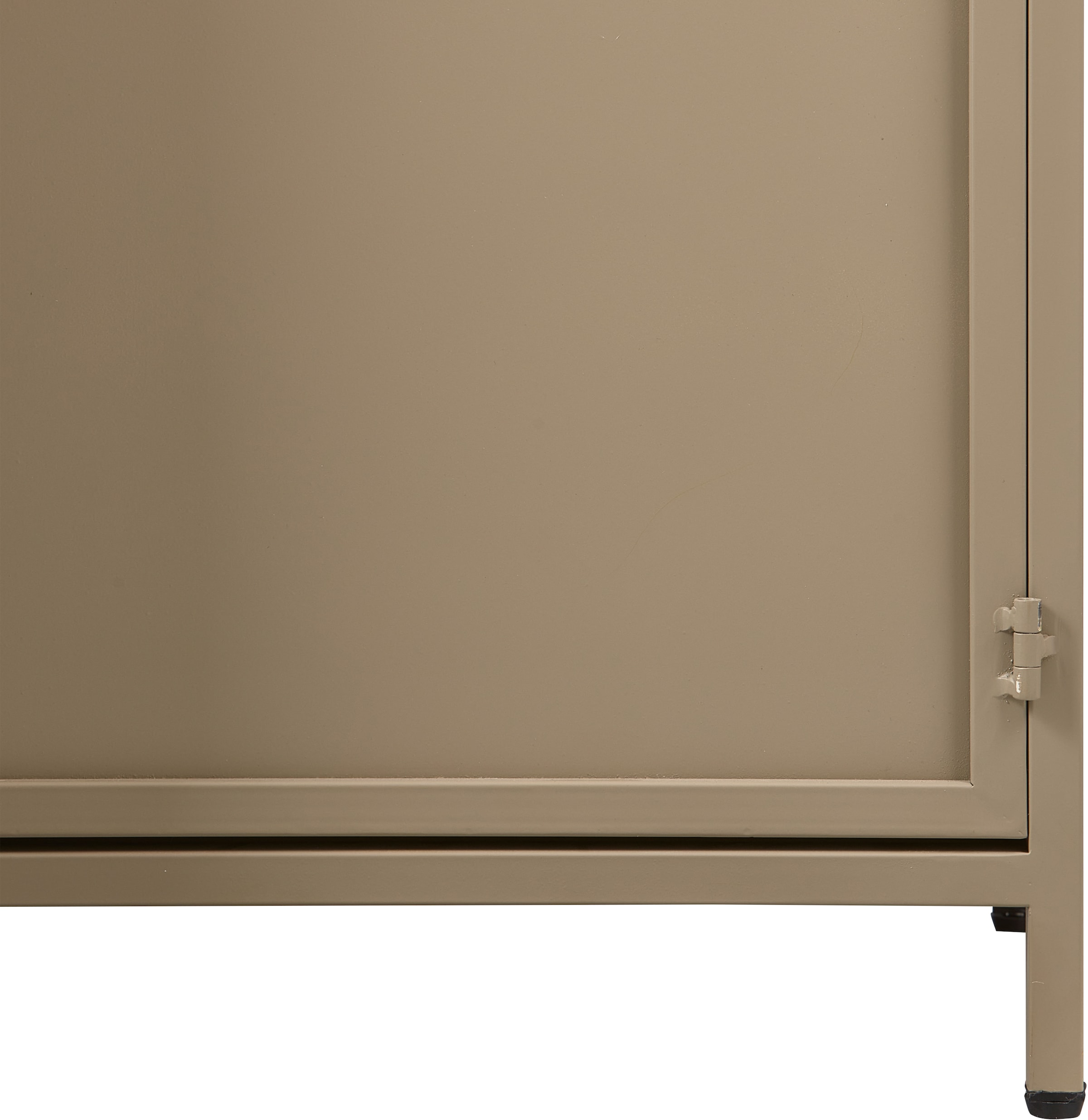 WOOOD Vitrine »EXHIBIT VITRINE SCHRANK METALL« Ausstellungsvitrine, mattes Schwarzmetall, 4 stabile Böden