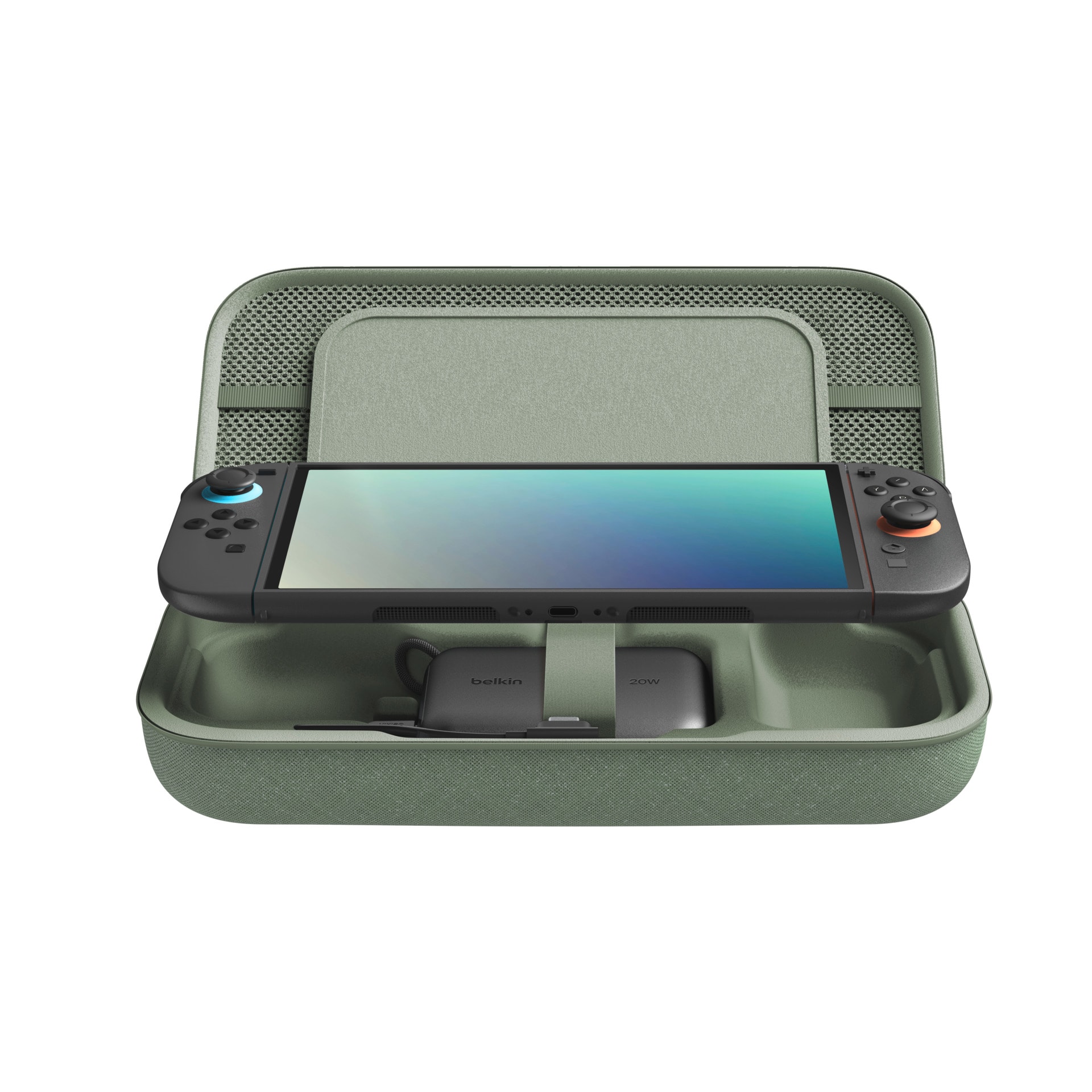 Belkin Powerbank »Gaming Charging Case 10K für Nintendo Switch 2« Belkin Charging Case Powerbank für Nintendo Switch 2,charcoal 10.000 mAh