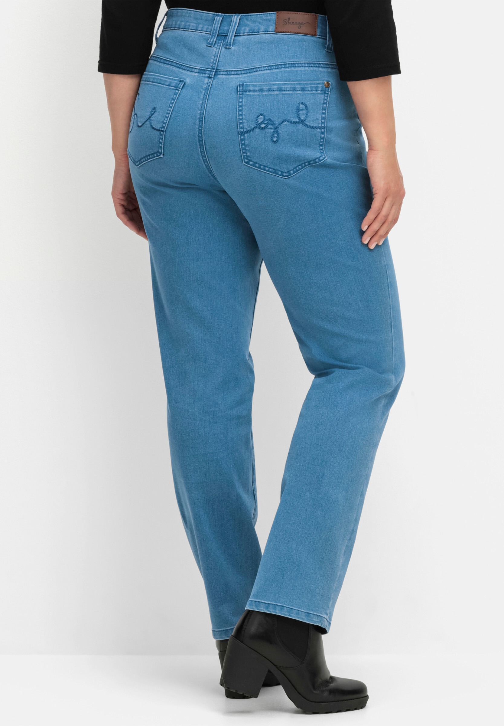 Sheego 5-Pocket-Jeans »Stretch-Jeans 5-Pocket-Jeans in schmaler Beinform« im 5-Pocket-Stil