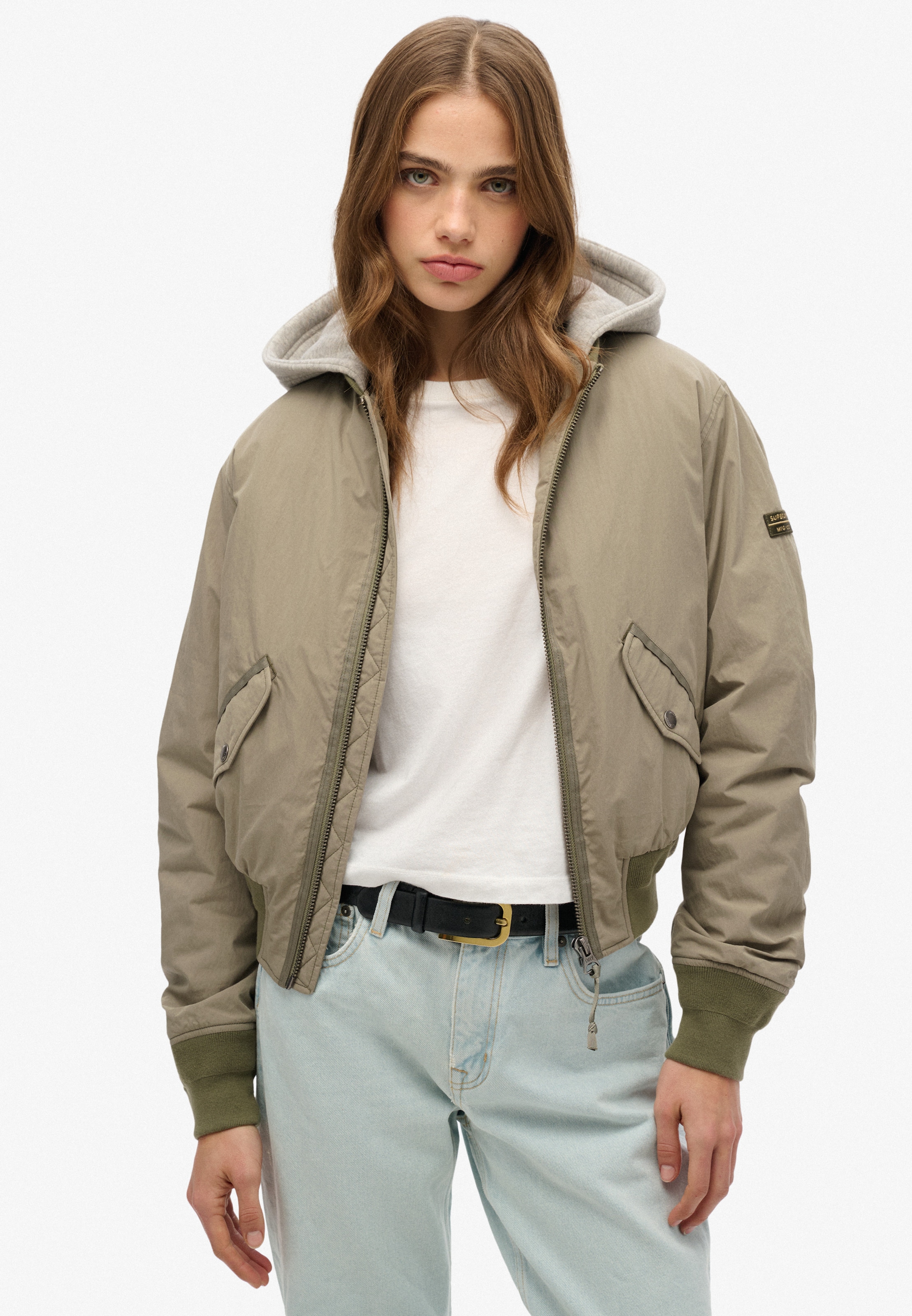 Superdry Bomberjacke »HOODED MA1 BOMBER JACKET«, mit Kapuze