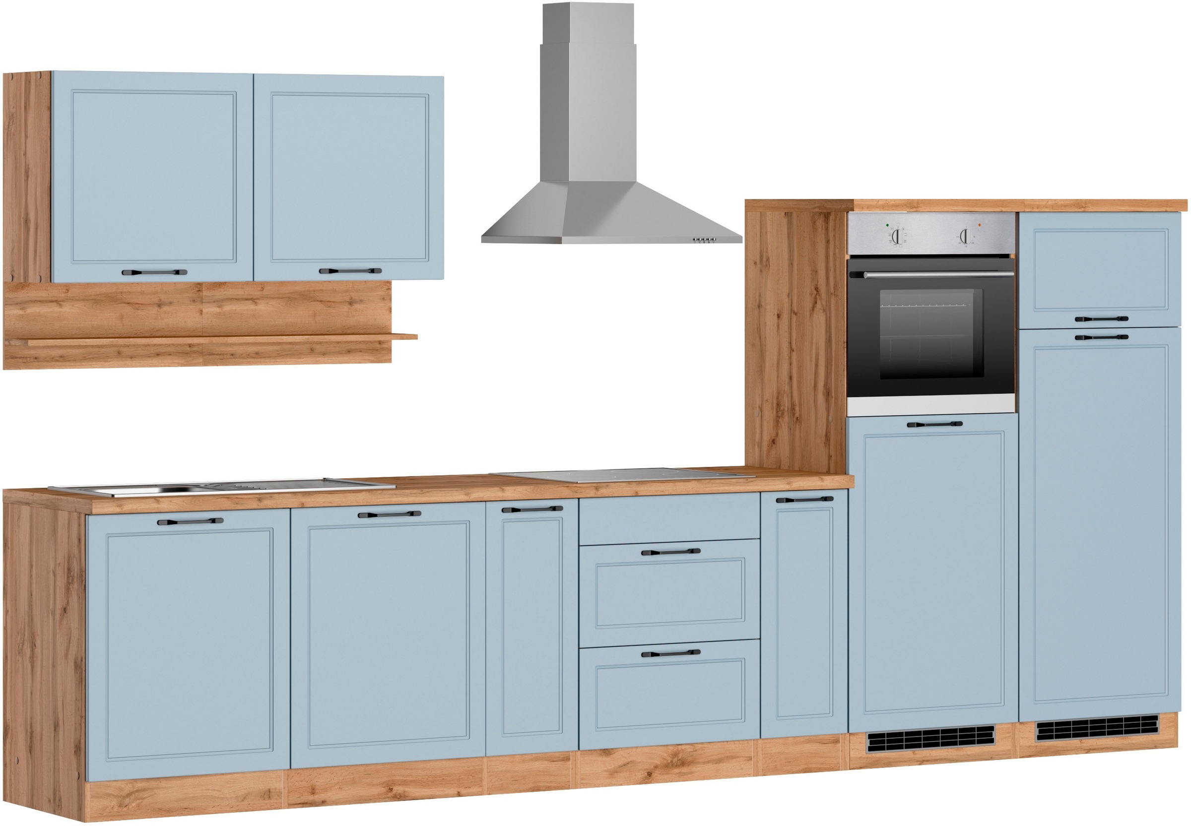 KOCHSTATION Küchenzeile »KS-Lana« 360 cm breit, wahlweise mit oder ohne E-Geräte