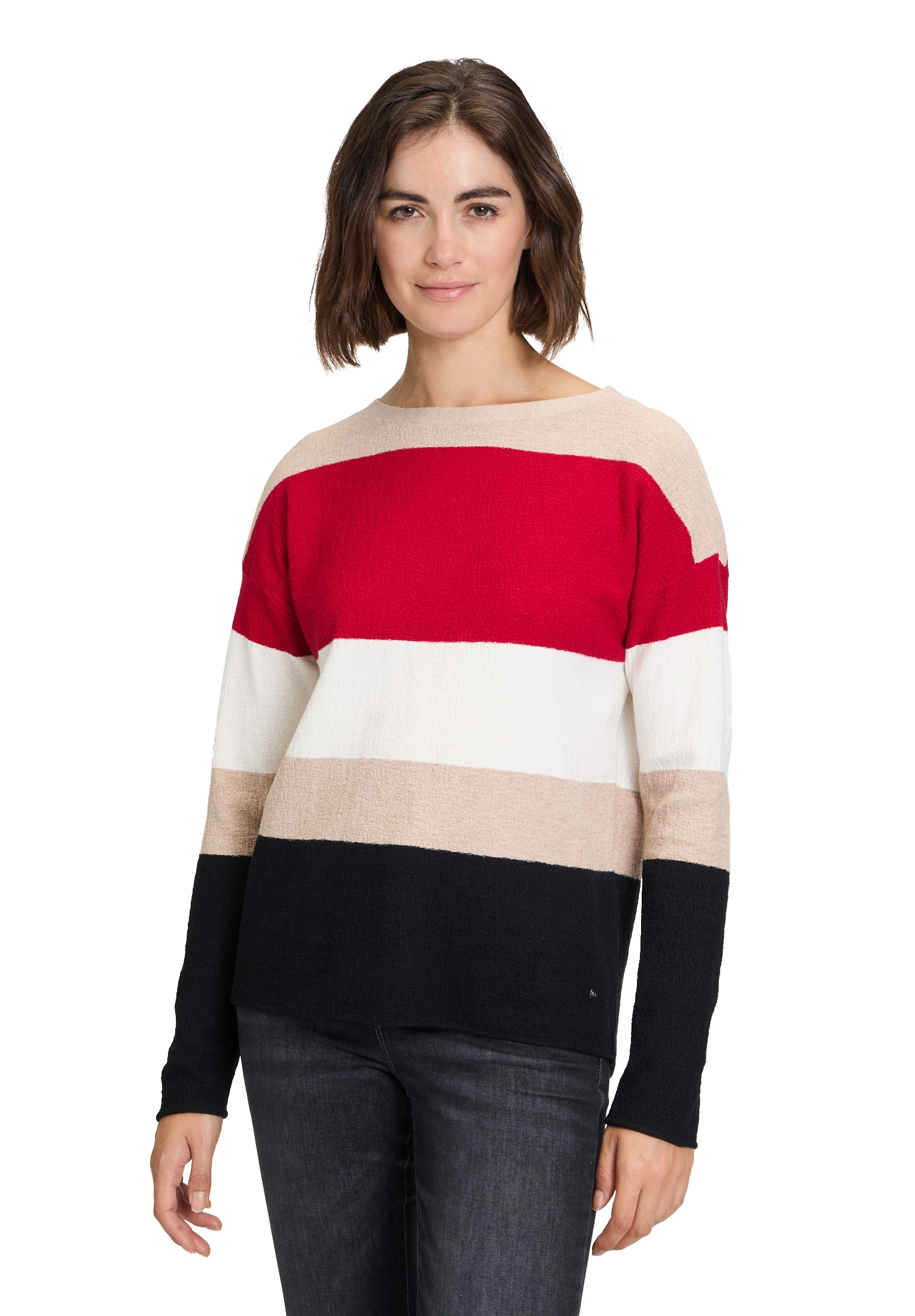 Betty&Co Strickpullover »Strickpullover mit Streifen«