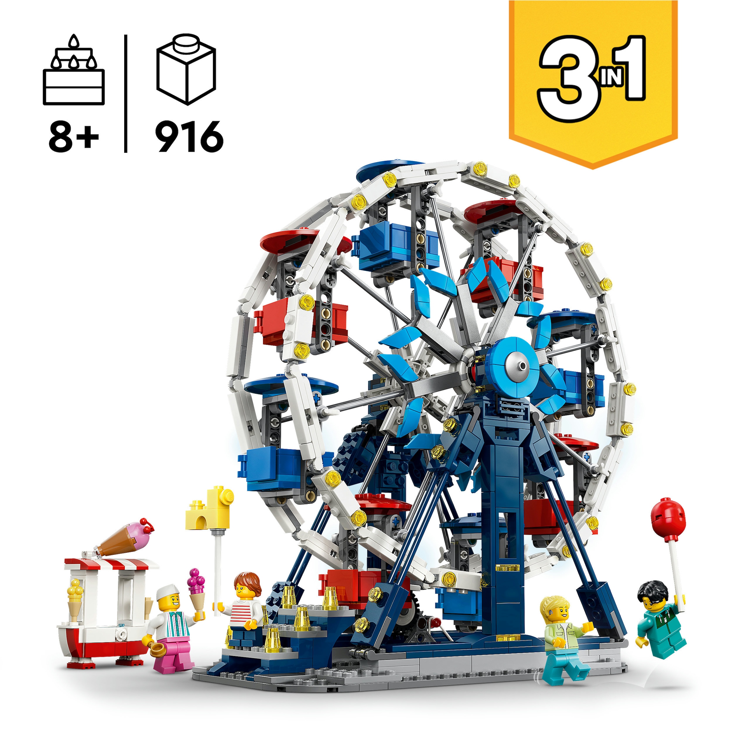 LEGO® Konstruktionsspielsteine »Legendäres Riesenrad (31389), LEGO Creator« Made in Europe