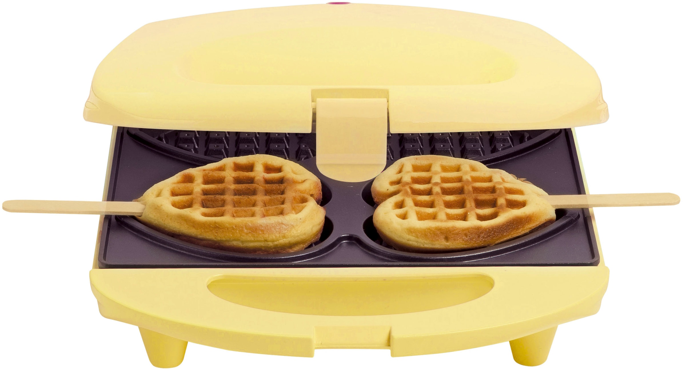 bestron Waffeleisen »DSW271 für Herzwaffeln am Stiel«, 780 W, für Herzwaffeln am Stiel, Retro Design