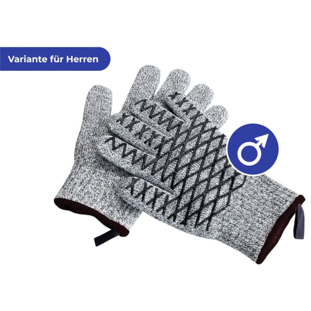 Maximex Grillhandschuhe »2in1«, (Set, 2 tlg.)