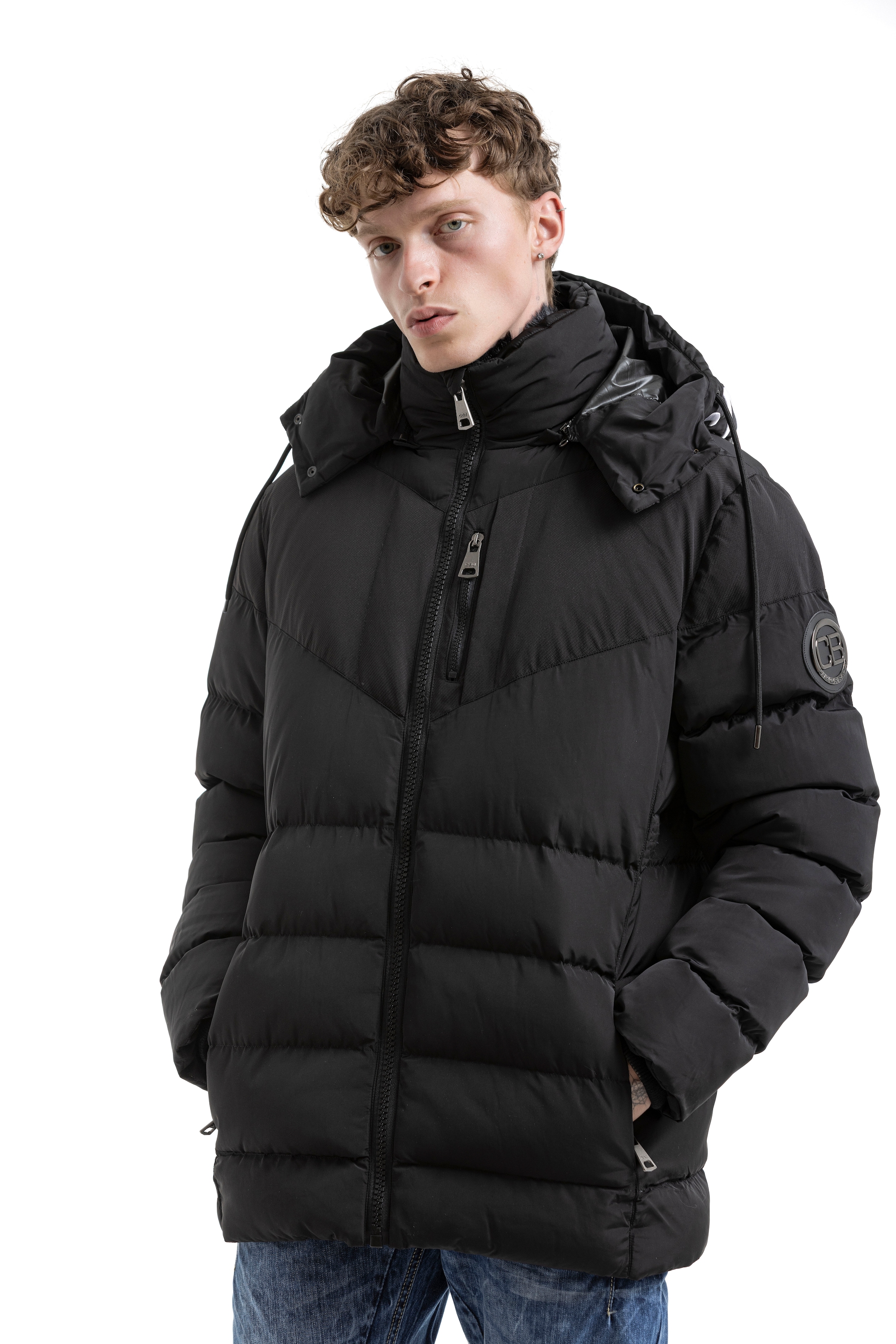 Cipo & Baxx Steppjacke mit Kapuze