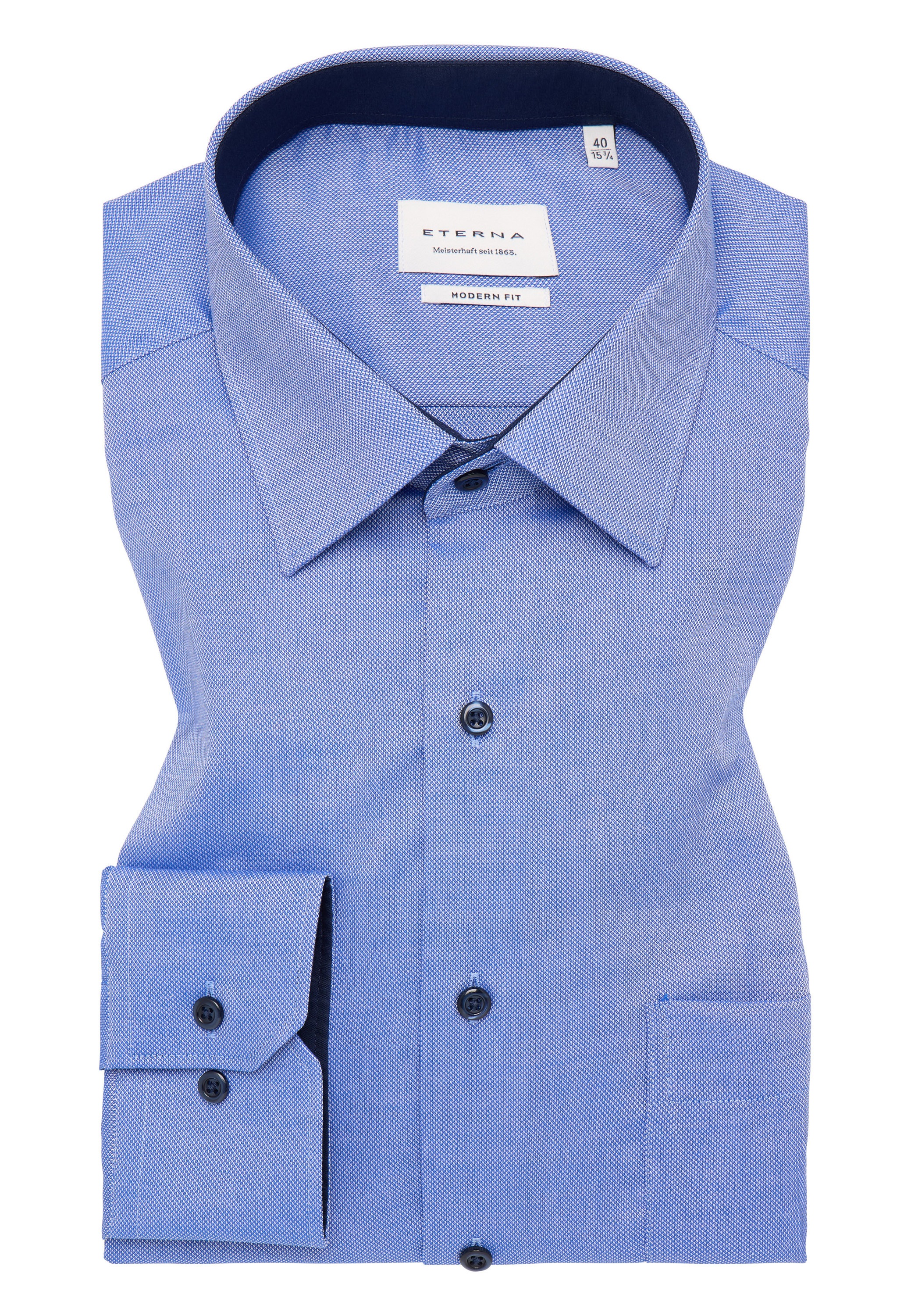 Eterna Langarmhemd »MODERN FIT«, NON IRON (bügelfrei)