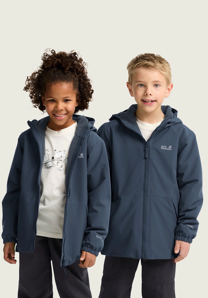 Jack Wolfskin Mädchen Winterjacke »SNOW DAYS JKT KIDS« mitKapuze in blau, Größe 128