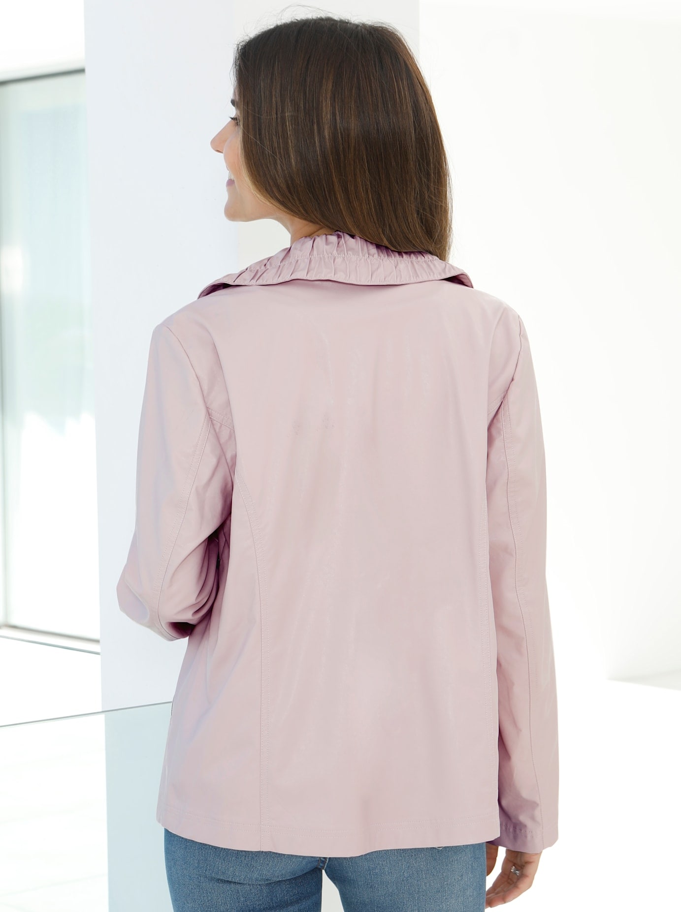Classic Basics Lederimitatjacke, ohne Kapuze