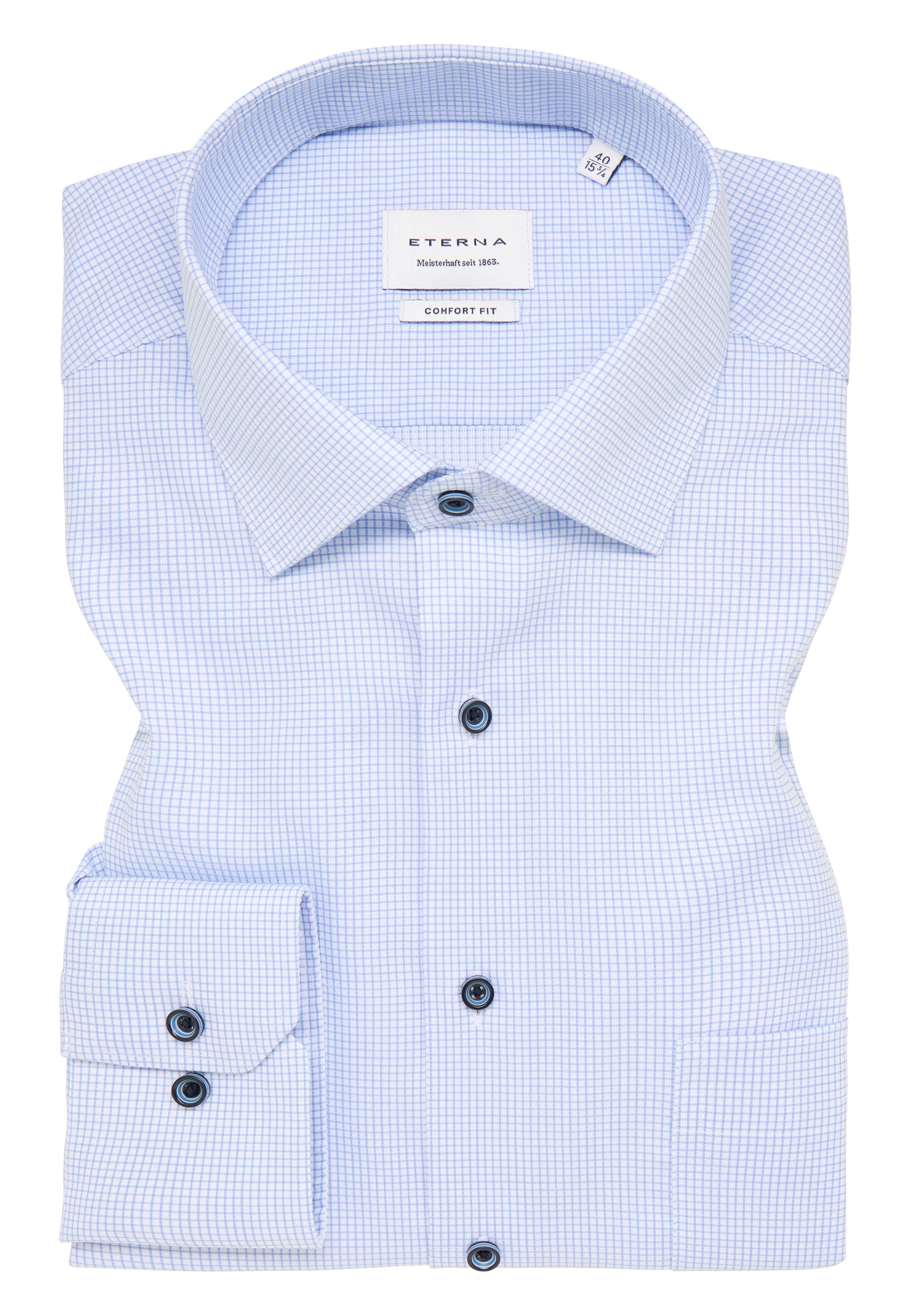 Eterna Langarmhemd »COMFORT FIT«, NON IRON (bügelfrei)