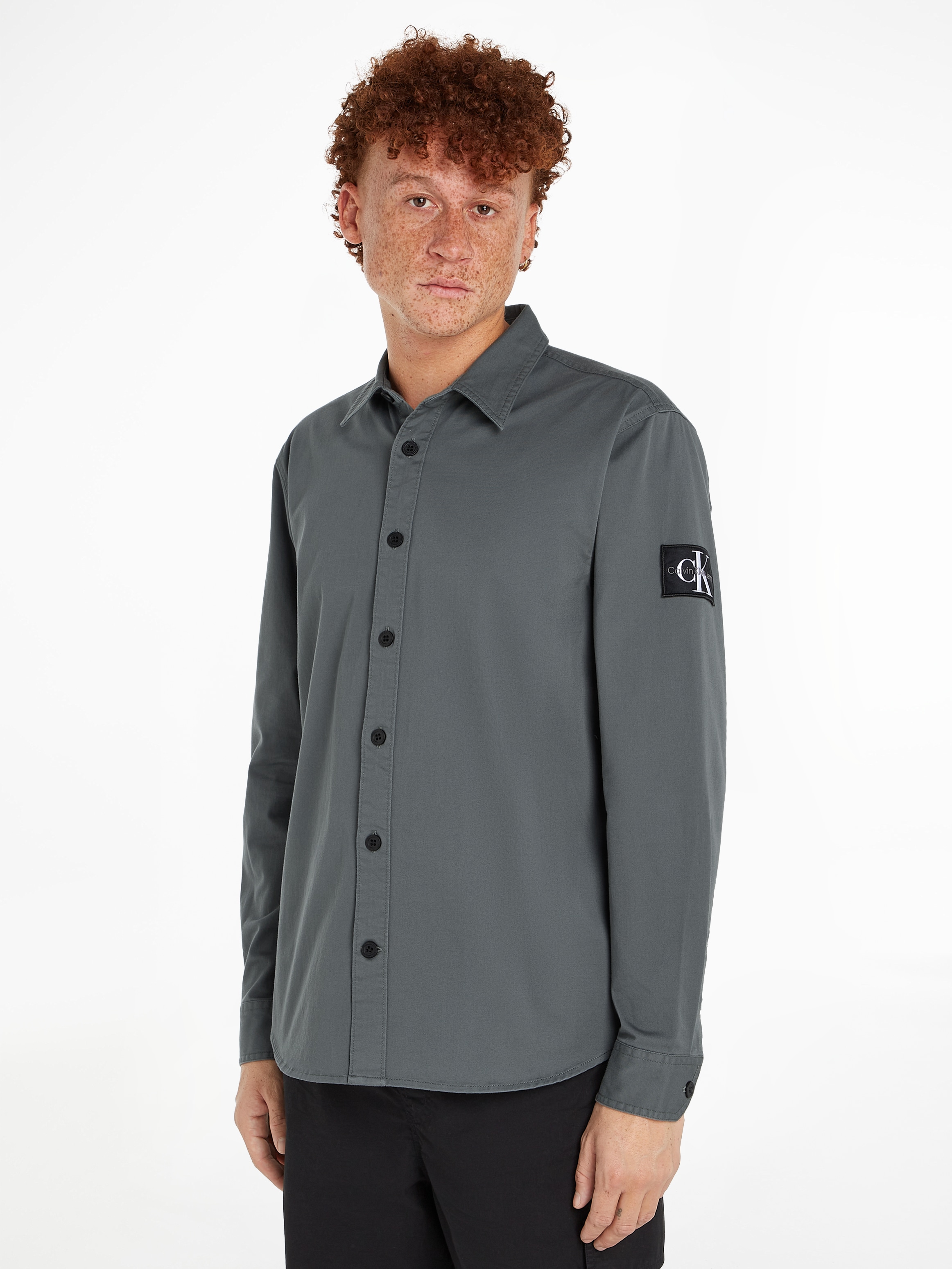 Langarmhemd »MONOLOGO BADGE RELAXED SHIRT«