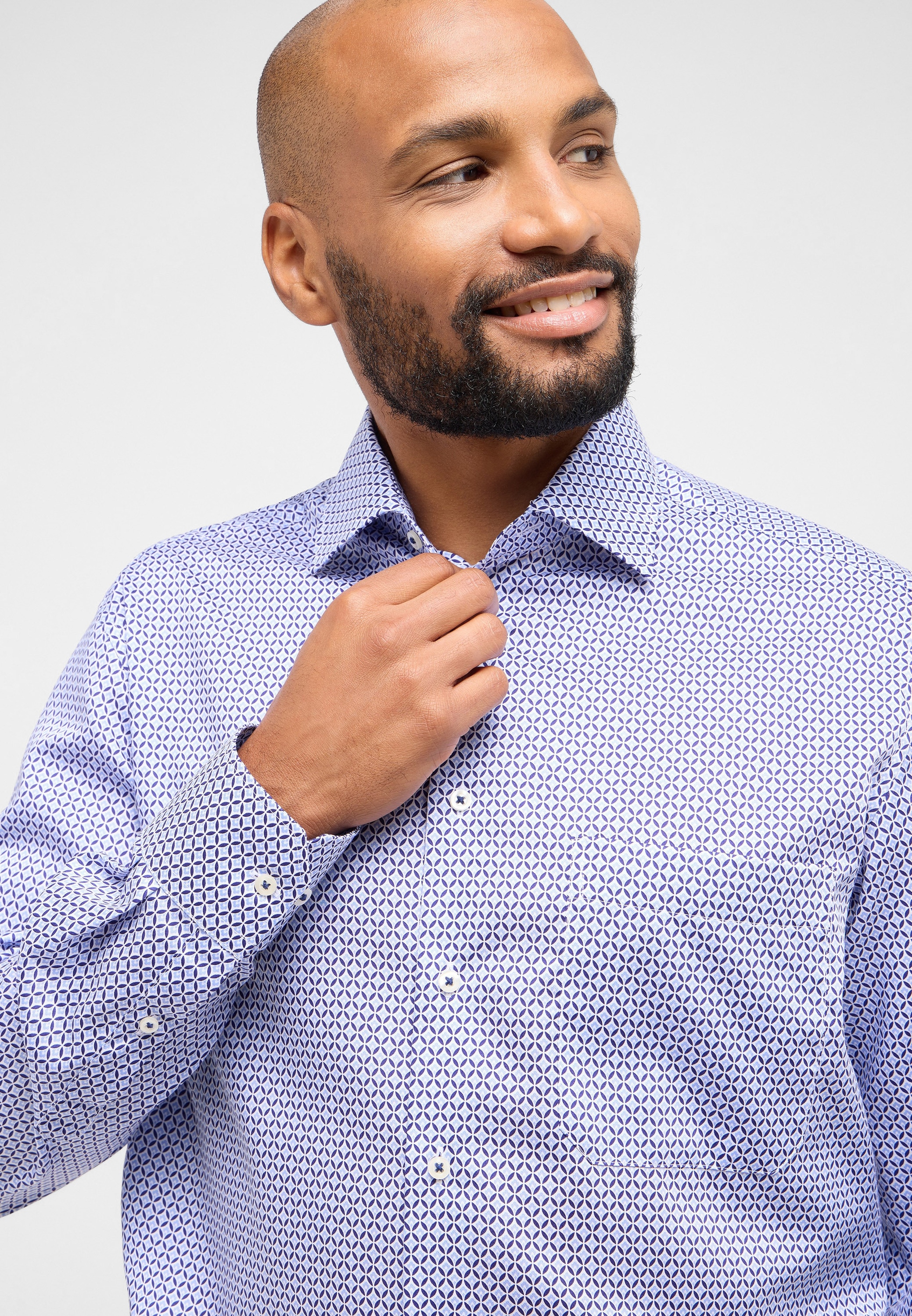 Eterna Langarmhemd »COMFORT FIT« NON IRON (bügelfrei)