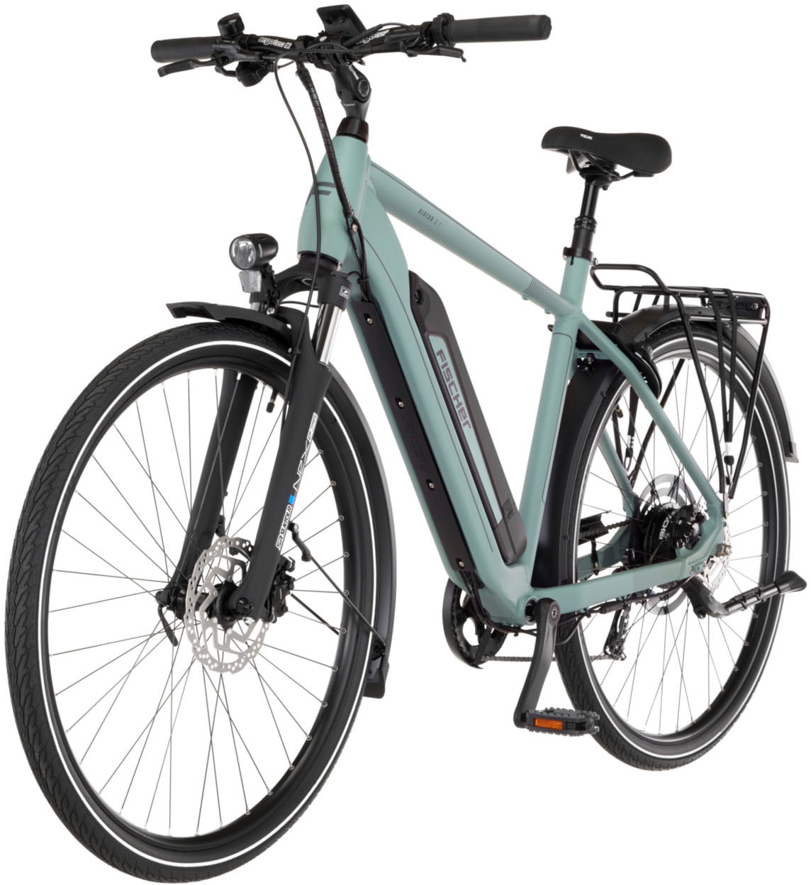 FISCHER Fahrrad »VIATOR 2.1 459 55 ACTIVE« 8 Gang Shimano ACERA Schaltwerk Heckmotor mit Akku-Ladegerät | mit Werkzeug,  Pedelec, Elektrofahrrad für Damen und Herren