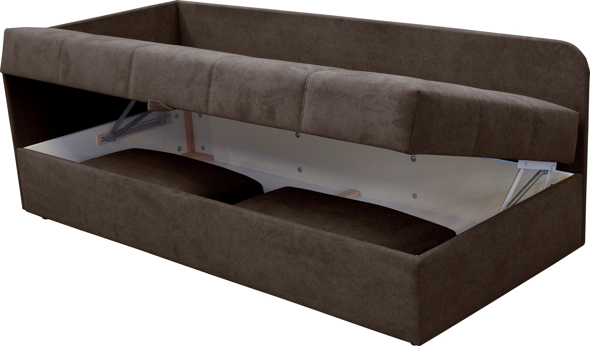 alina Schlafsofa »Marla« inkl. Stauraum & 2 Rückenkissen, Armlehne wahlweise links oder rechts