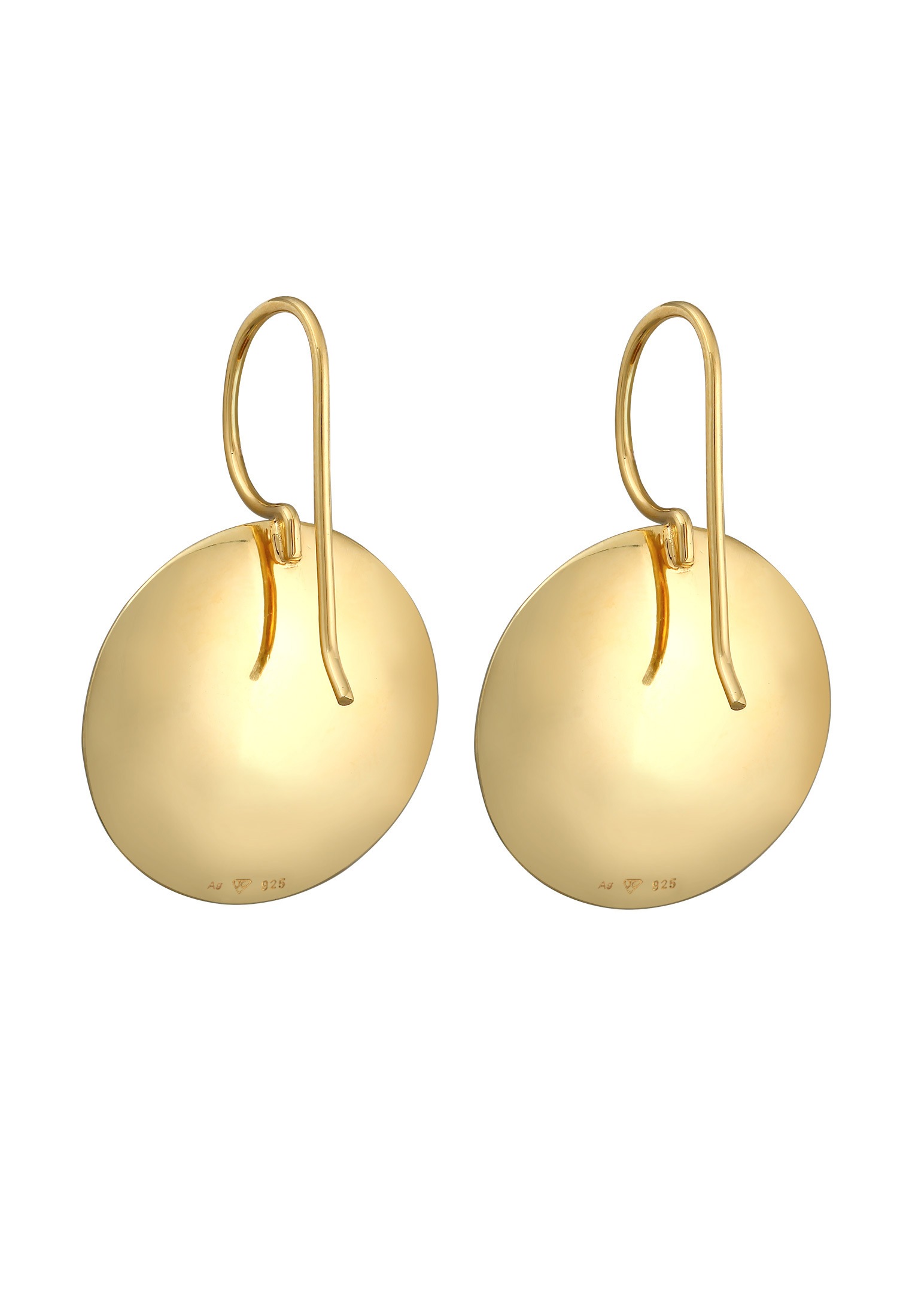 Nenalina Paar Ohrhänger »Ohrringe Basic Geo Kreis Brushed Trend 925 Silber«