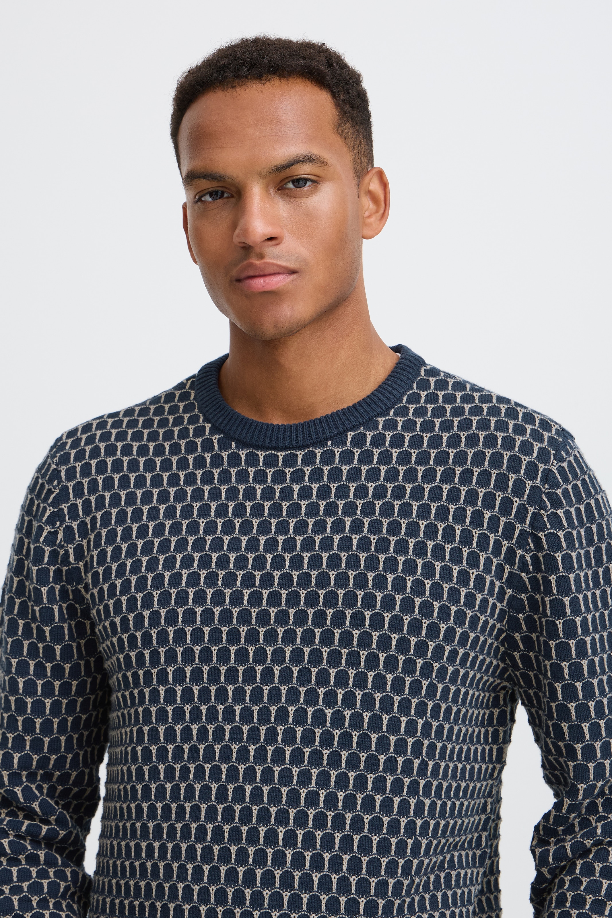 Blend Rundhalspullover »BHDONG CREW« Baumwolle, regular fit