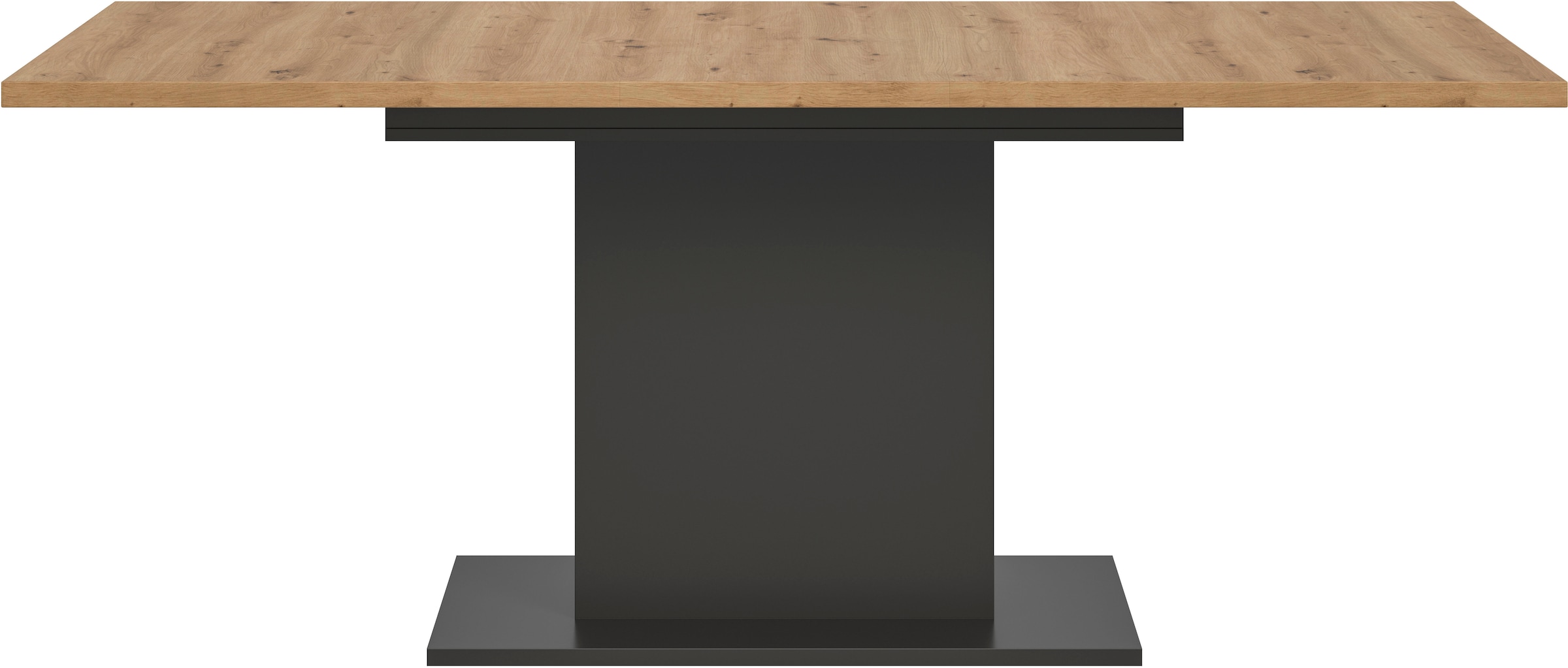Home affaire Esstisch »Motus, ausziehbar 150 -190 cm, inklusive 40 cm Einlegeplatte« Set, 1 Stk. tlg. Säulengestell mit Bodenplatte, Tisch, Küchentisch, Esszimmer, Küche