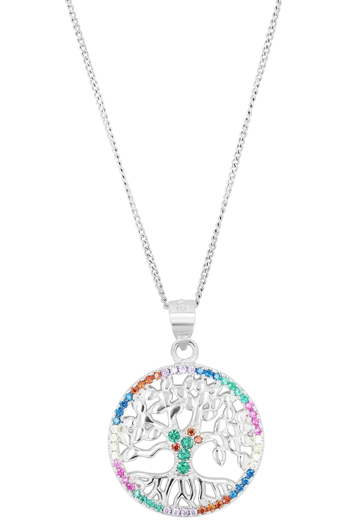 AKZENT Amulett »"Yggdrasil" aus 925 Sterlingsilber, rhodiniert, langlebig«