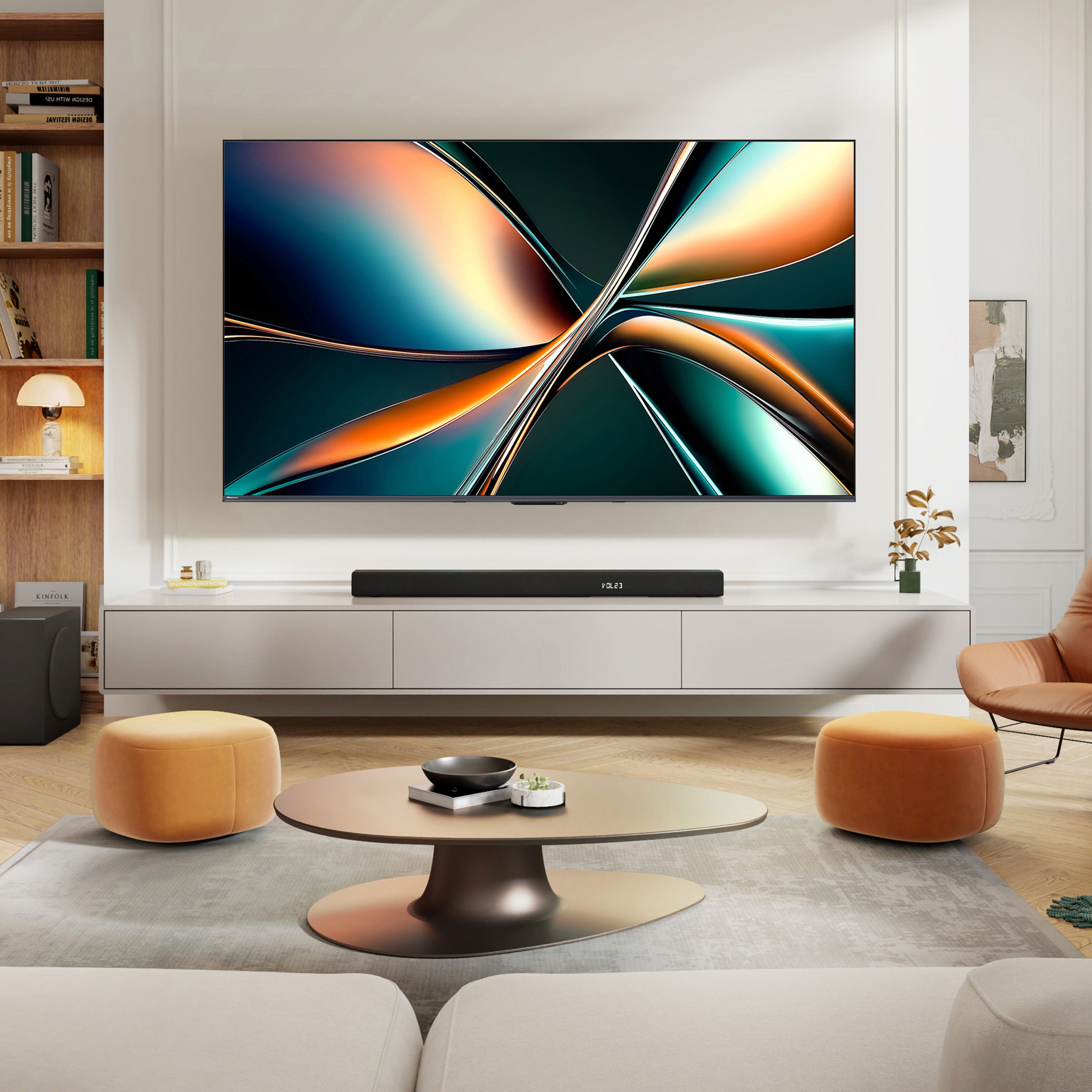 Hisense QLED Mini LED-Fernseher »65U7Q«, 4K Ultra HD, Smart-TV, 4K UHD Mini LED