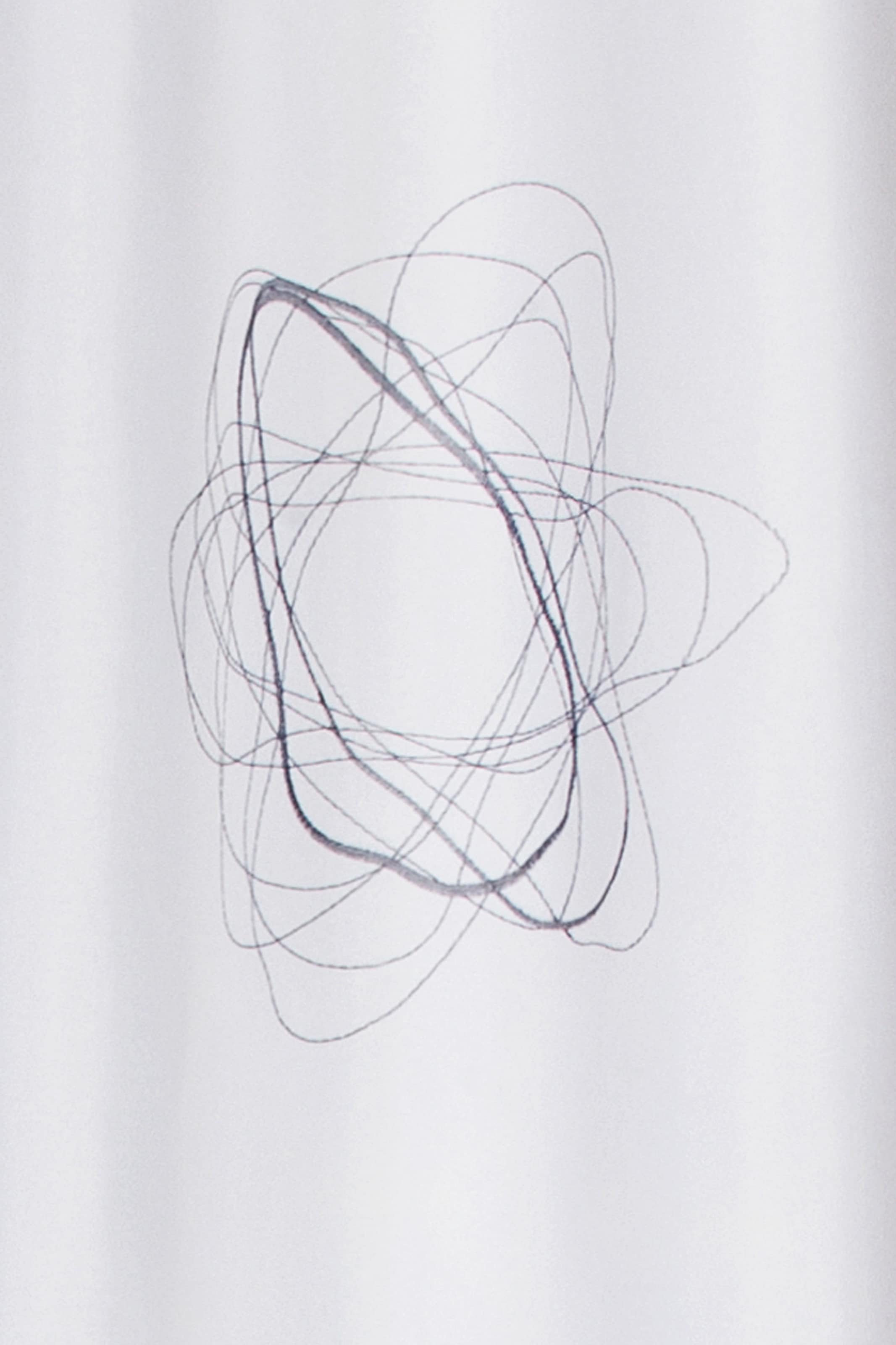 ELBERSDRUCKE Vorhang »Orbit 00«, (1 St.), Ösenschal Oribt 00 weiß 255x140cm