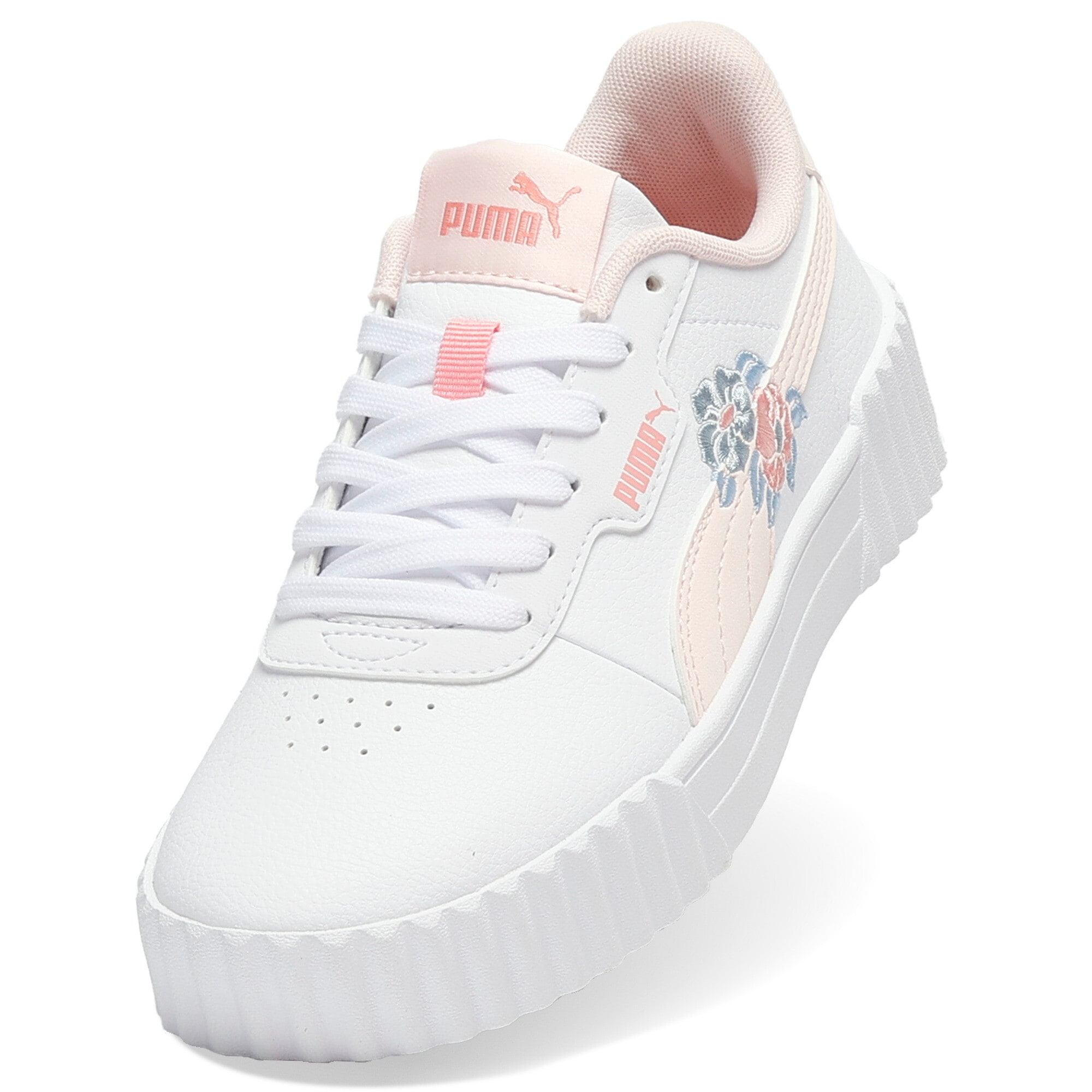 PUMA Sneaker »CARINA 3.0 FLORAL JR«  mit Schnürung, mit profiliertem Gummi-Laufsohle