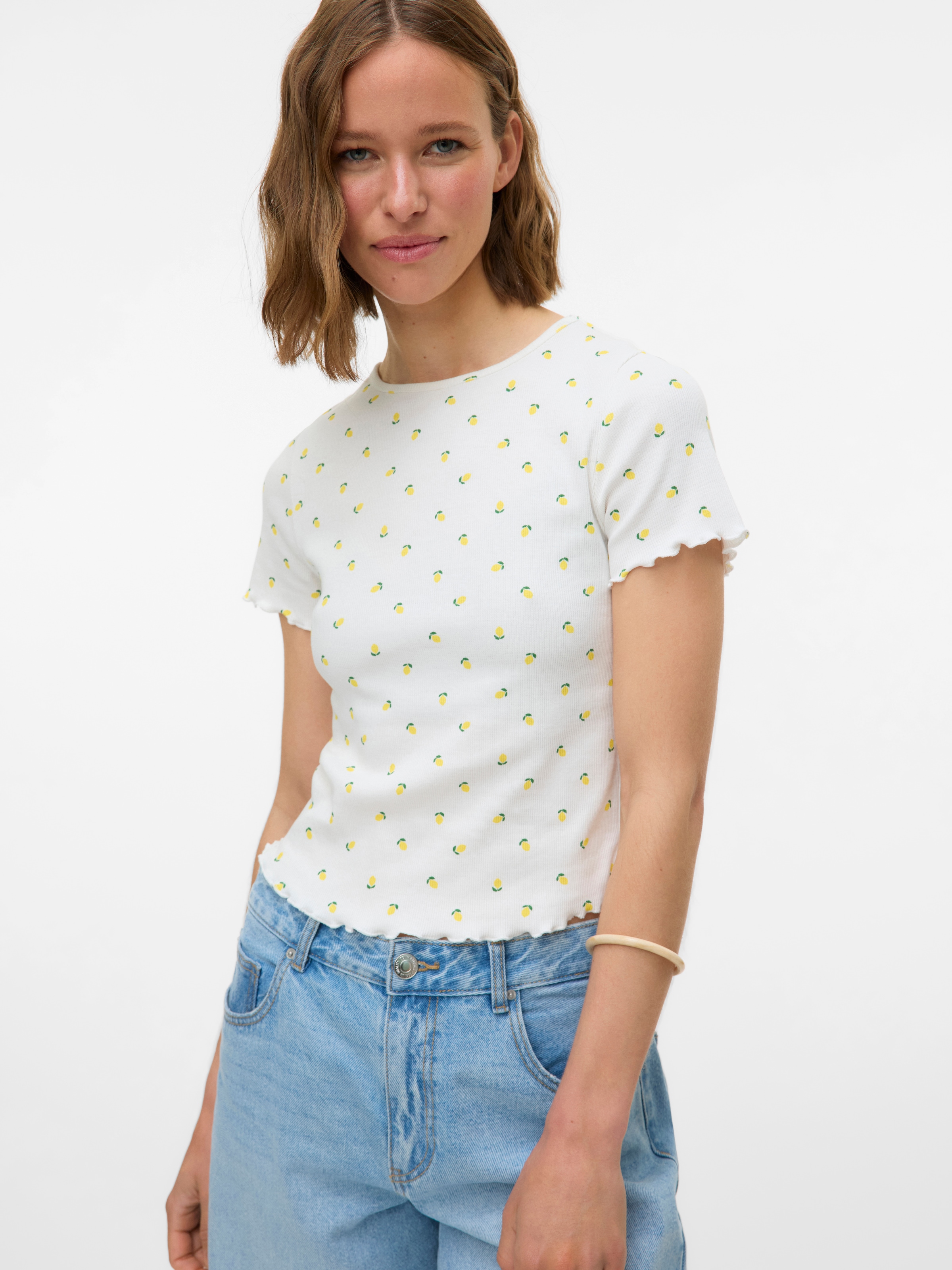 Vero Moda Kurzarmshirt »VMHARRY SS O-NECK TOP JRS NOOS«