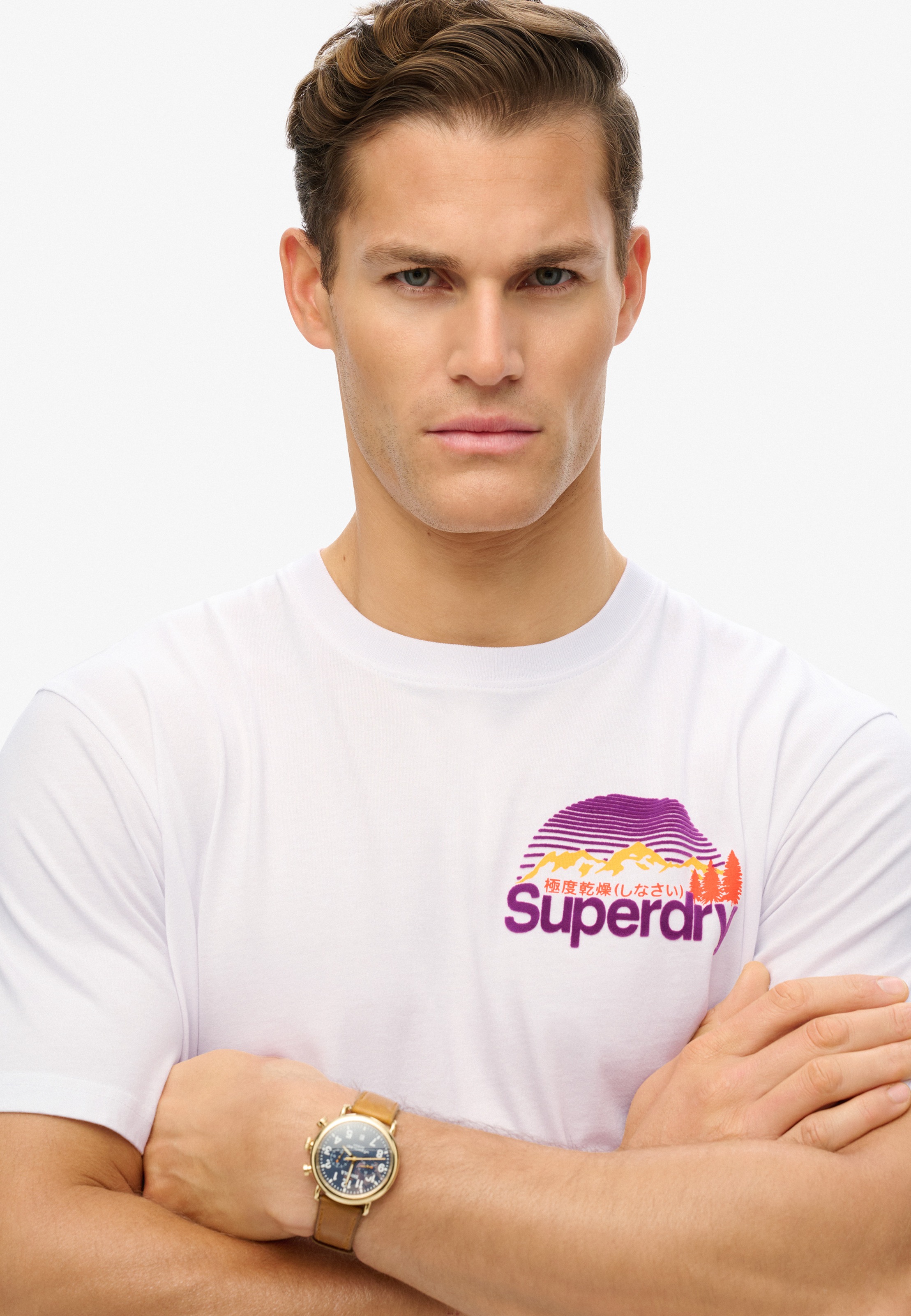 Superdry Rundhalsshirt »CL GREAT OUTDOORS CHEST TEE«
