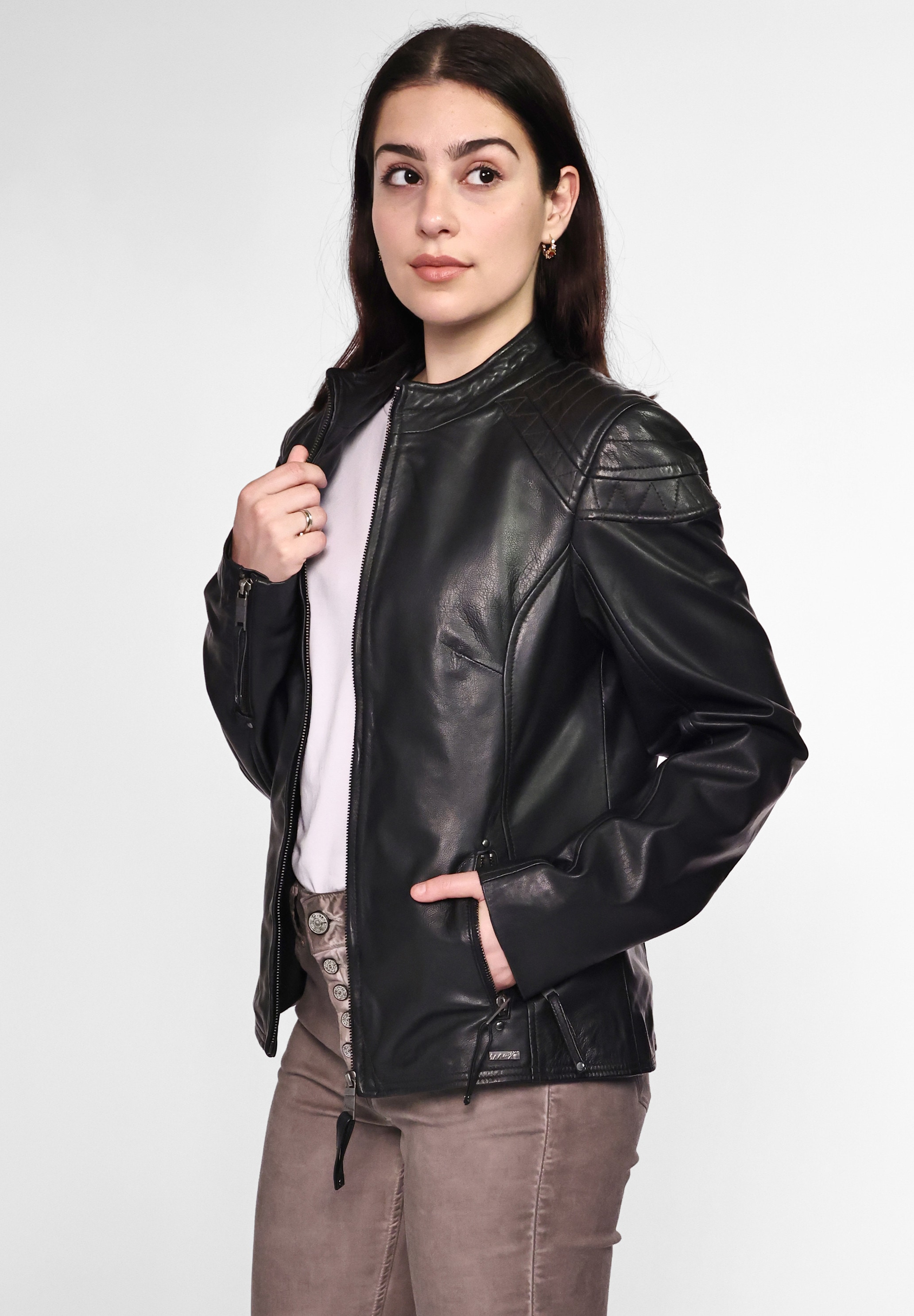 Maze Lederjacke »Lederjacke Water«