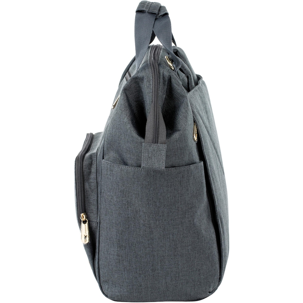 LÄSSIG Wickelrucksack »Glam, Goldie, Backpack Anthracite«