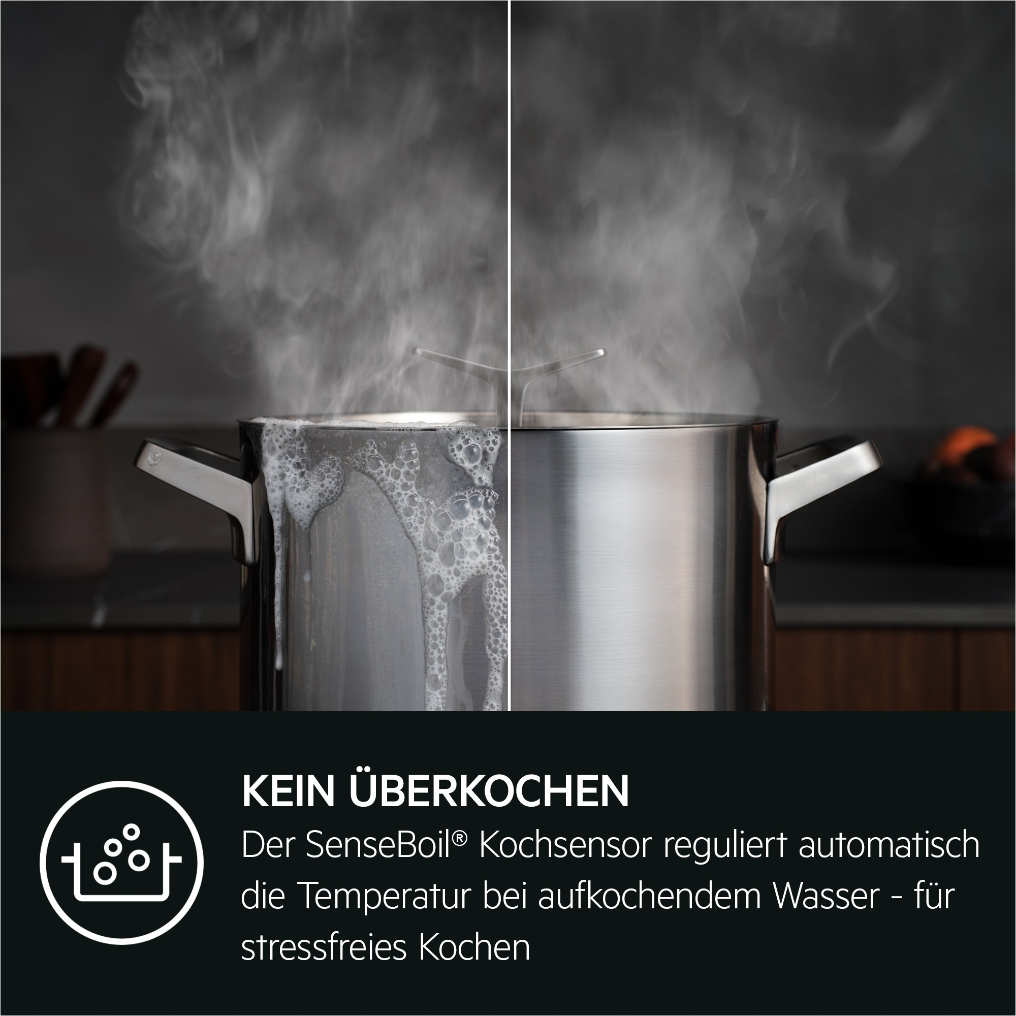 AEG Induktions-Kochfeld »TII84B1FFZ«, SaphirMatt-Bis zu 4x kratzresistenter als Standard, Made in Germany