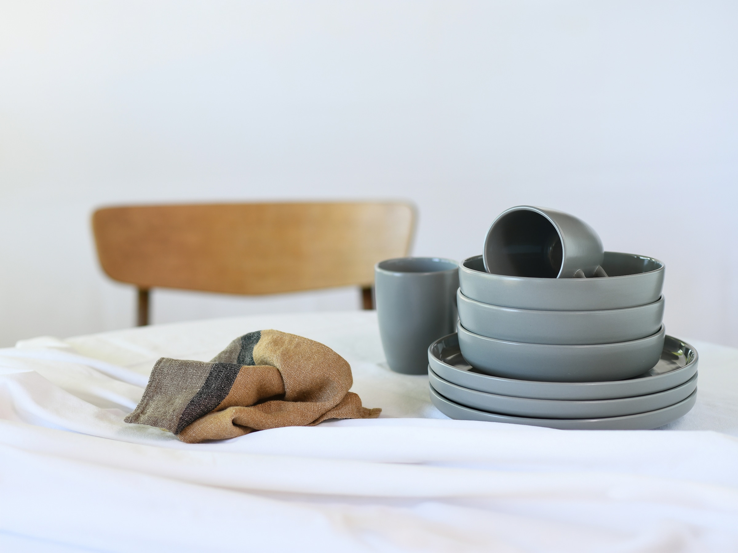 LeGer Home by Lena Gercke Kombiservice »Geschirr-Set, Service Liliane« skandinavische, minimalistische Formensprache, 16 Teile