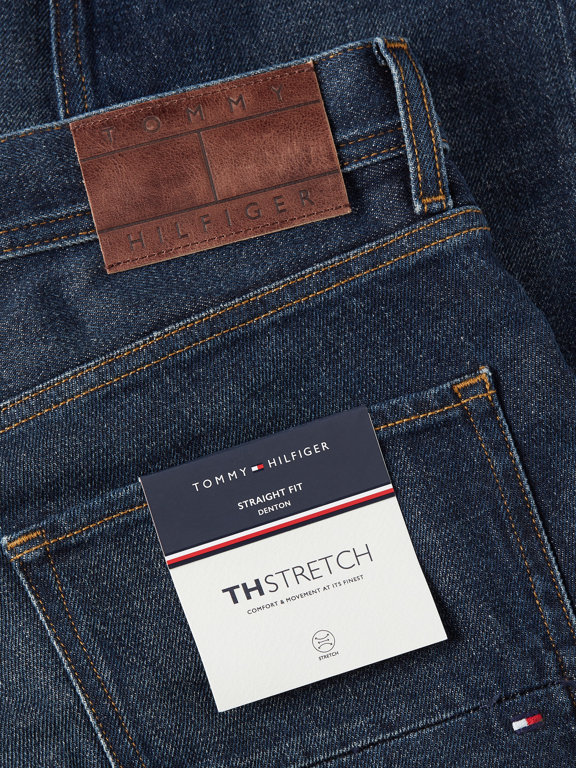 Tommy Hilfiger Straight-Jeans »STRAIGHT DENTON STR CREST INDIGO«