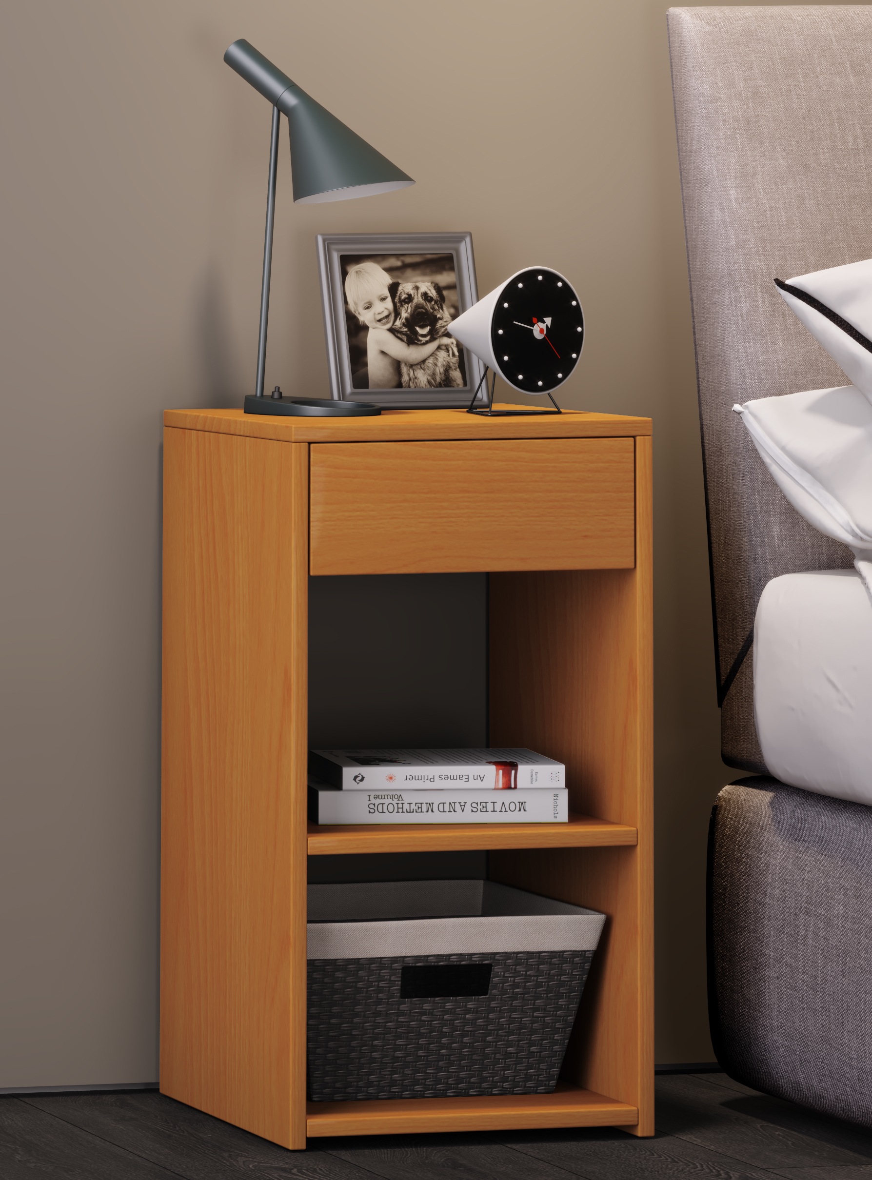 VCM Nachttisch »Holz Nachttisch Nachtschrank Sledo Schublade Maxi«
