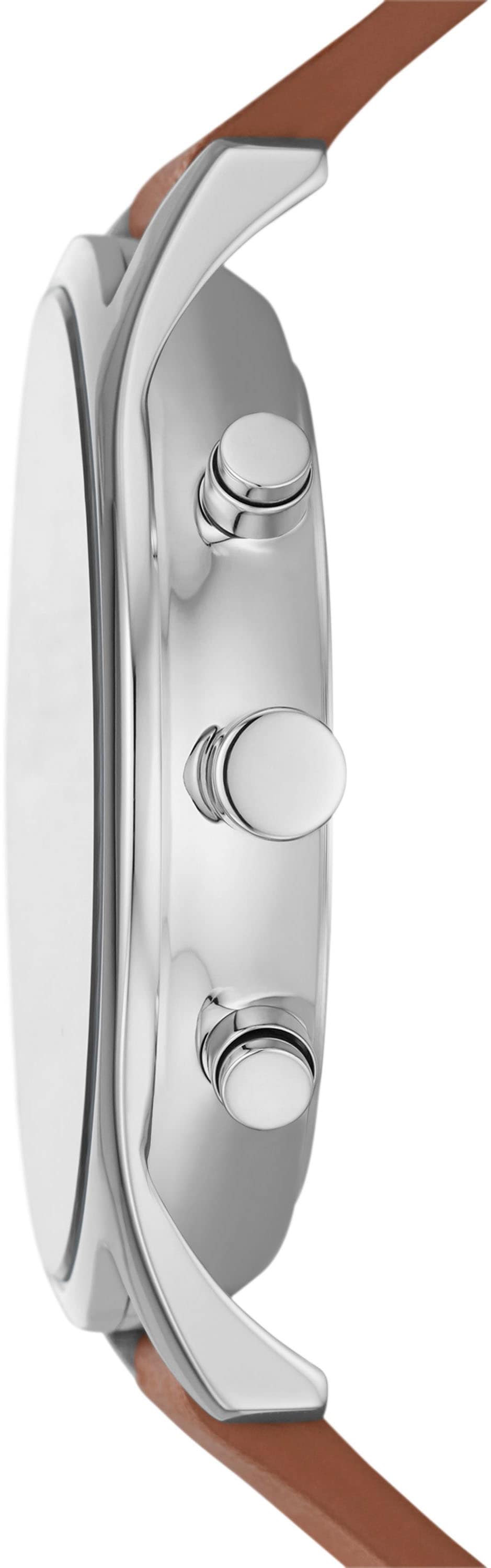 Skagen Chronograph »HOLST CHRONOGRAPH«, Quarzuhr, Armbanduhr, Herrenuhr, Stoppfunktion, Lederarmband