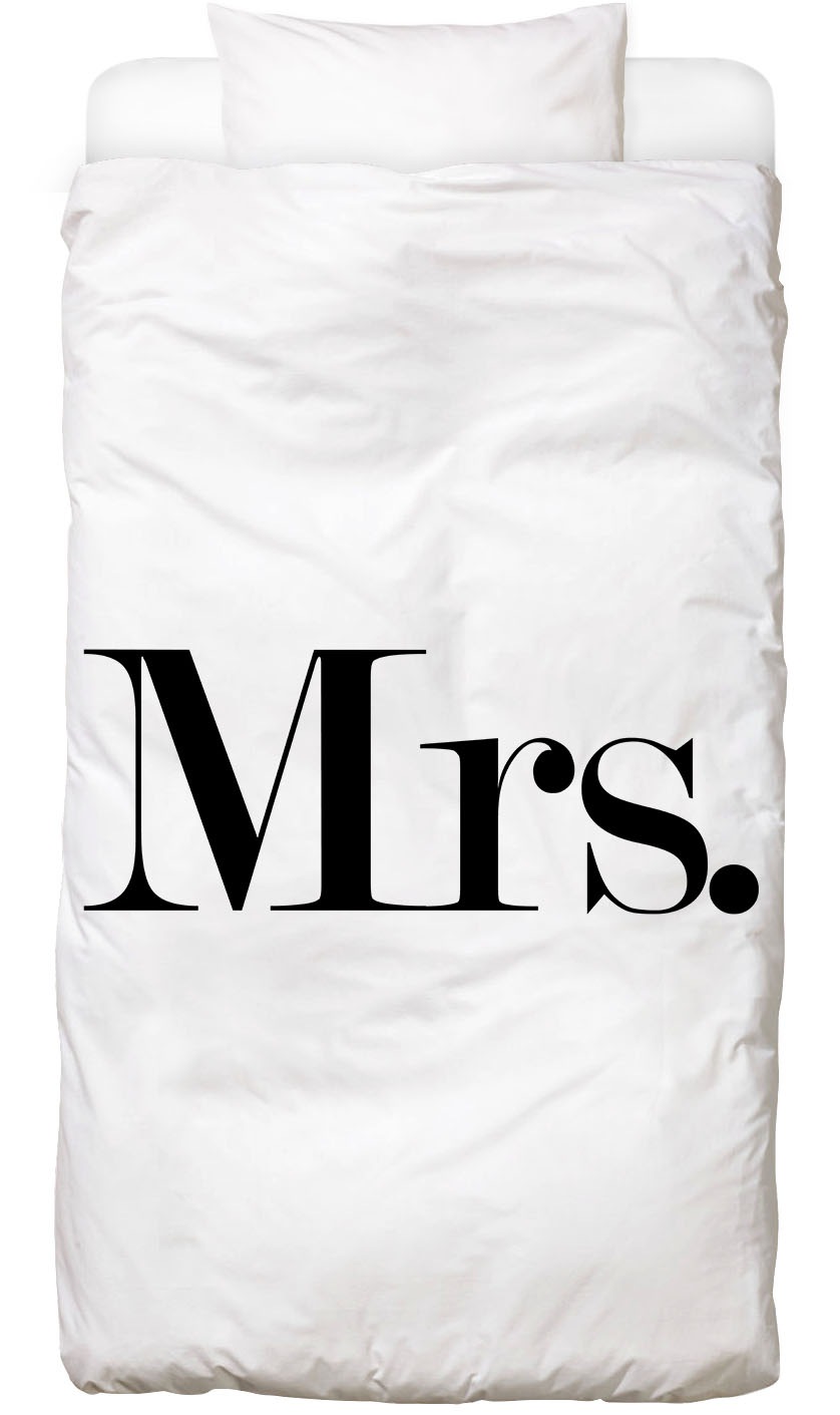 Juniqe Bettwäsche »Mrs.«, In vielen weiteren Designs erhältlich