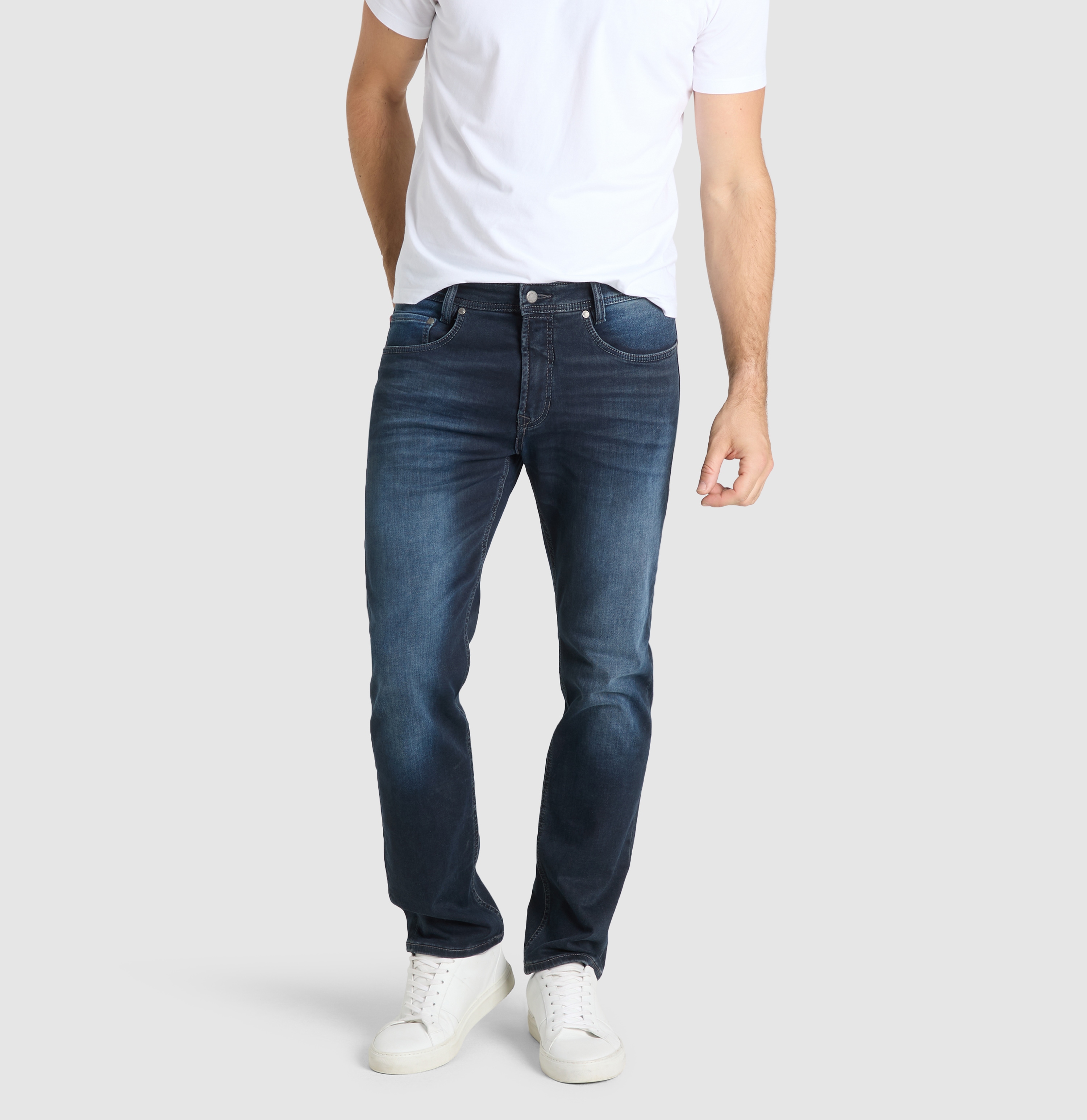 Mac Herren Tapered-fit-Jeans »Jog ́n Jeans« im Five-Pocket Style in blau, Größe 32