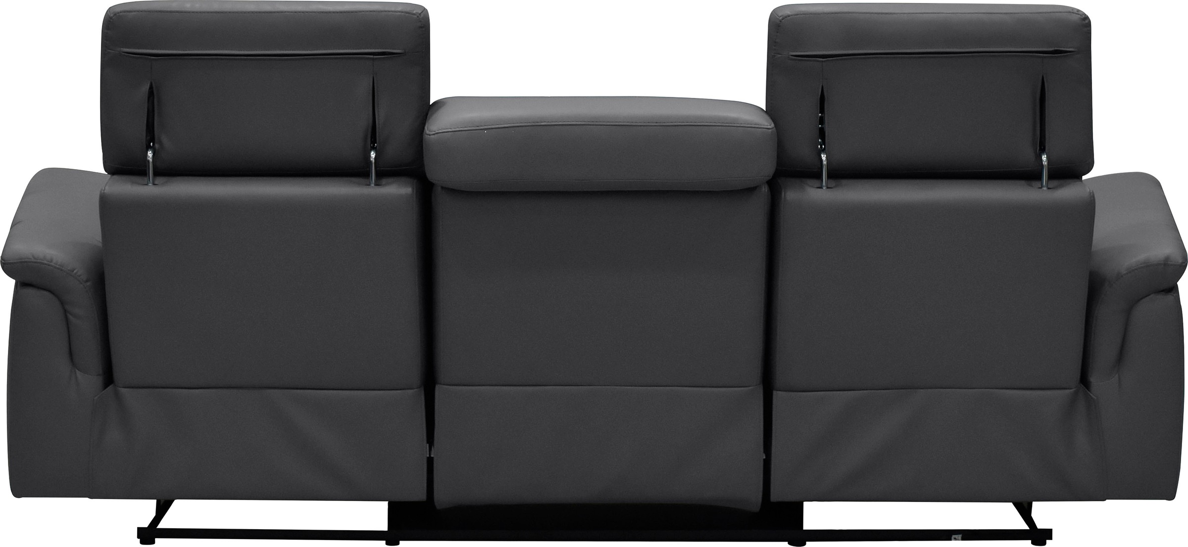Places of Style 3-Sitzer »Pareli 229cm, manuelle u. elektr. Relaxfunktion in 2 Sitzen«, USB, KT-Verstellung, LED Beleuchtung, in Echtleder, Kunstleder, Web