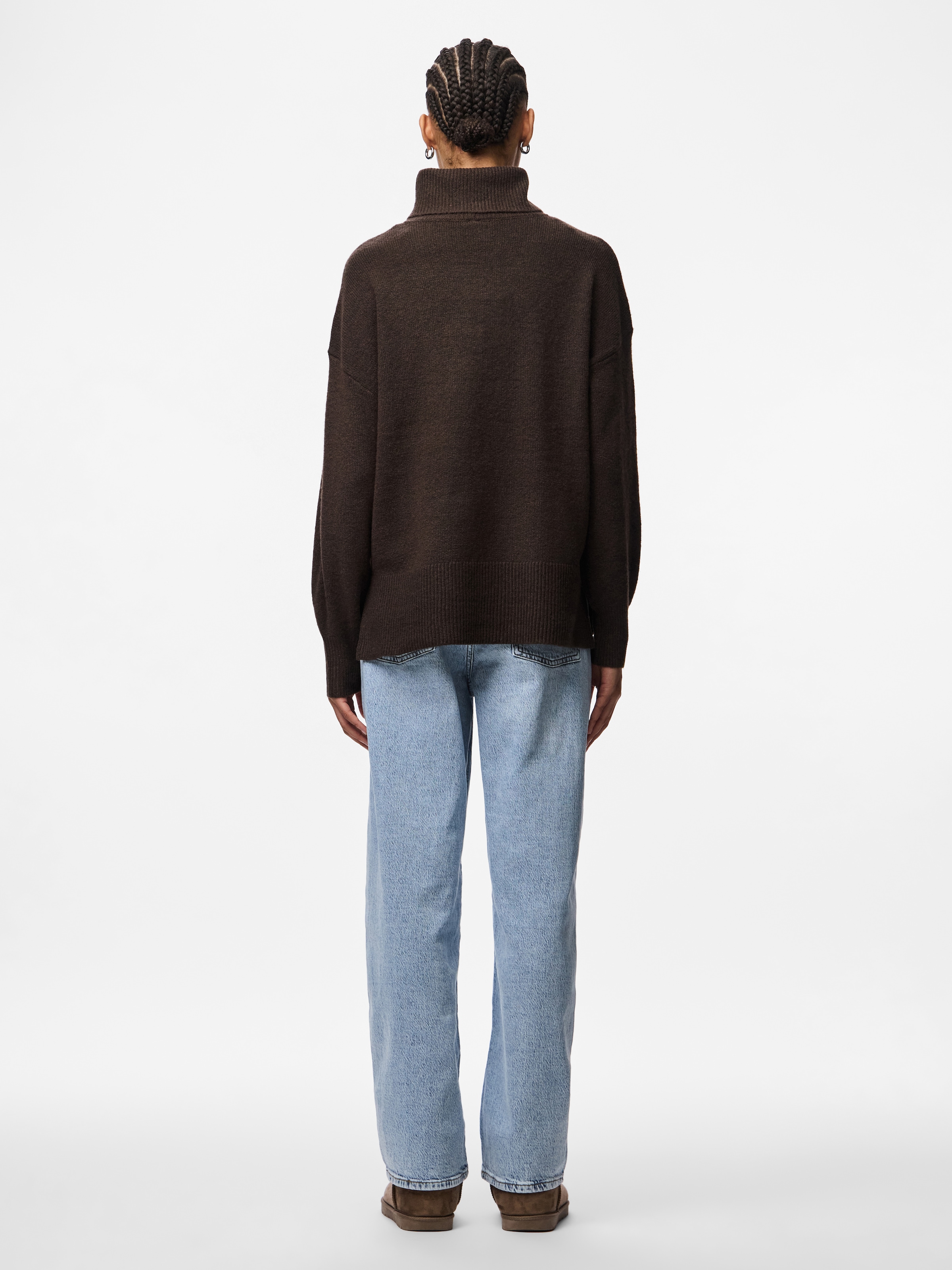 pieces Rollkragenpullover »PCMALOU LS ROLLNECK KNIT NOOS BC«