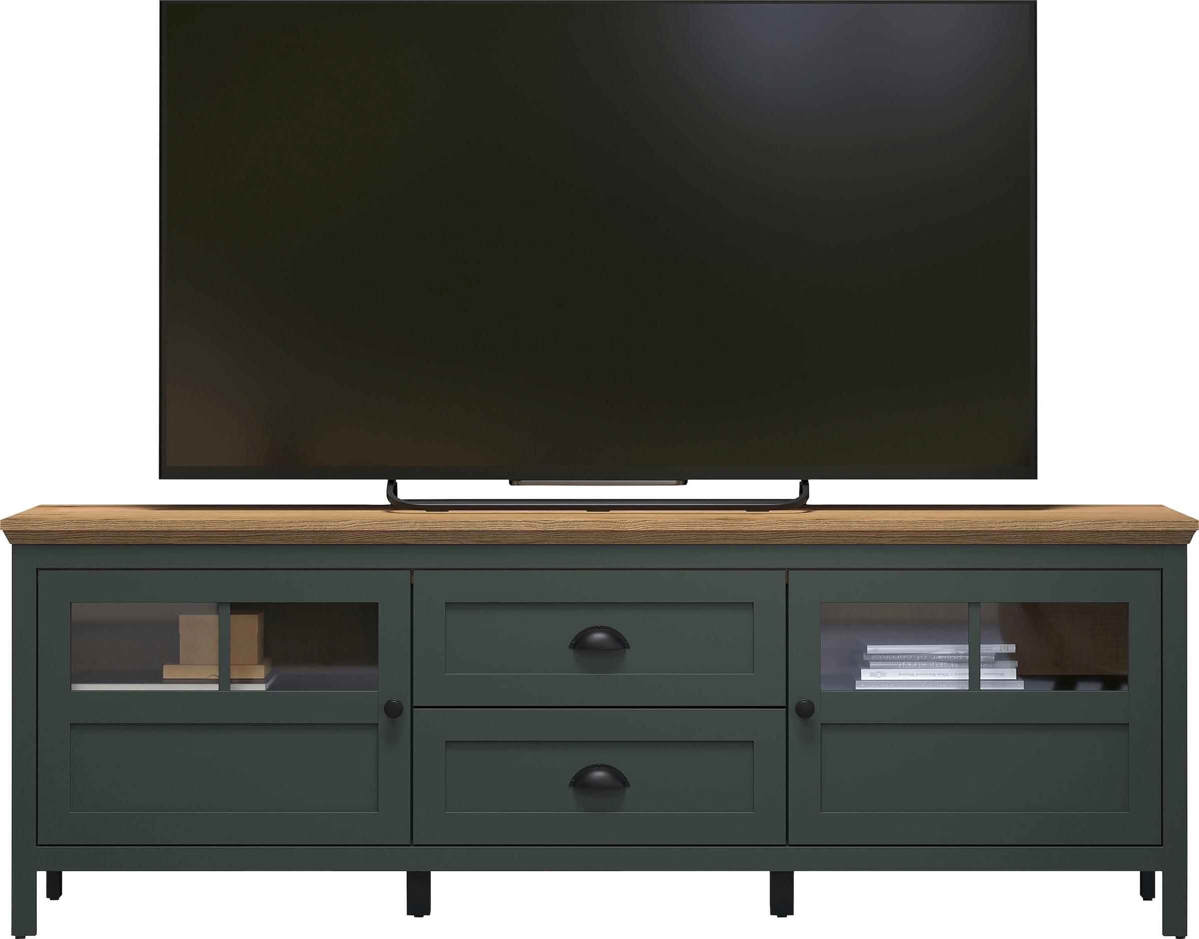 Home affaire TV-Board »Vienna« 1 Stk. tlg. Lowboard mit Beleuchtung und Vollauszug-Schublade - B/T/H 184/45/64 cm